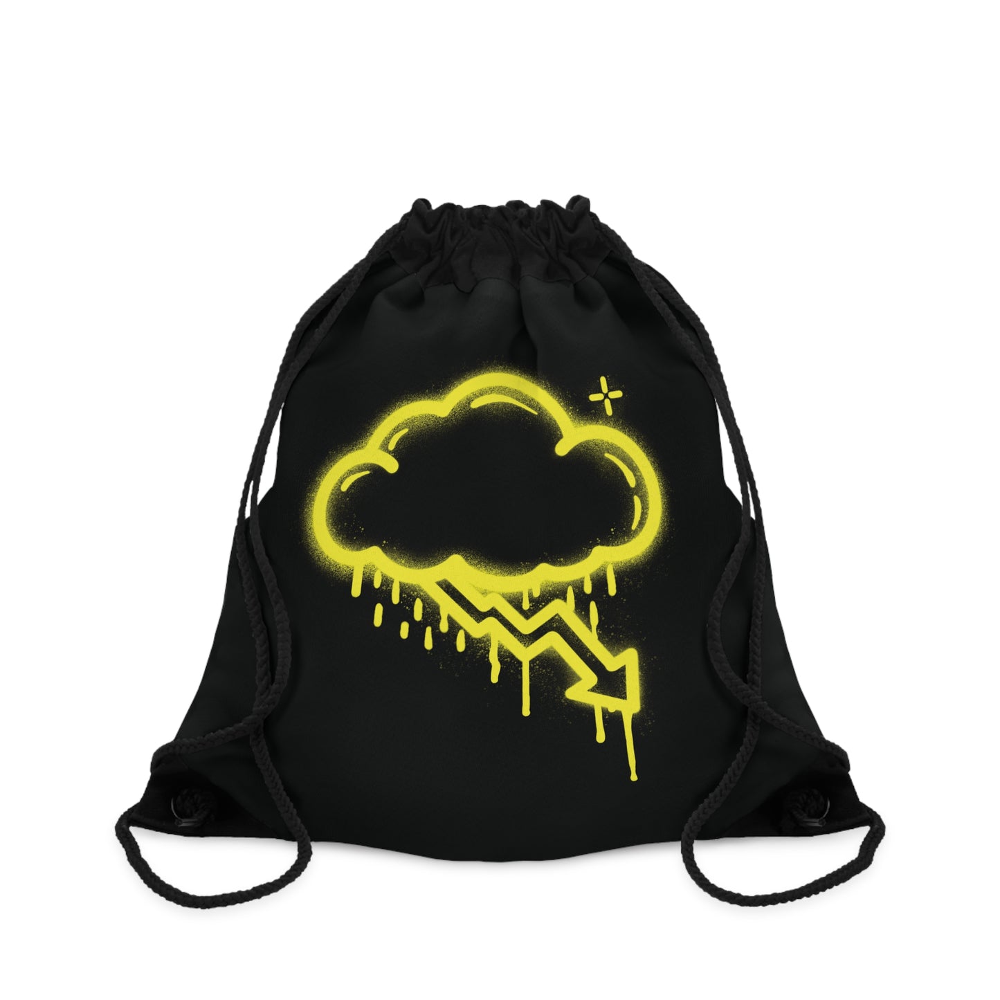 Yellow Graffiti Crash Cloud Bag