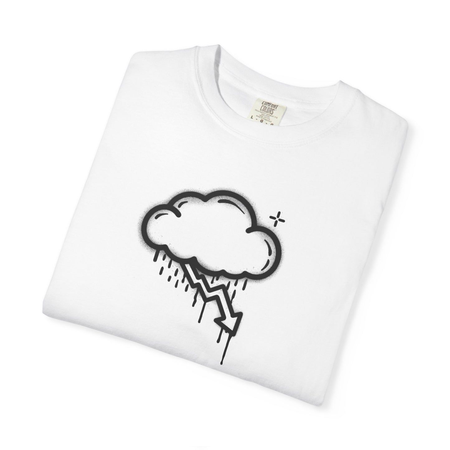 Black Graffiti Crash Cloud Tee (6 Colors)