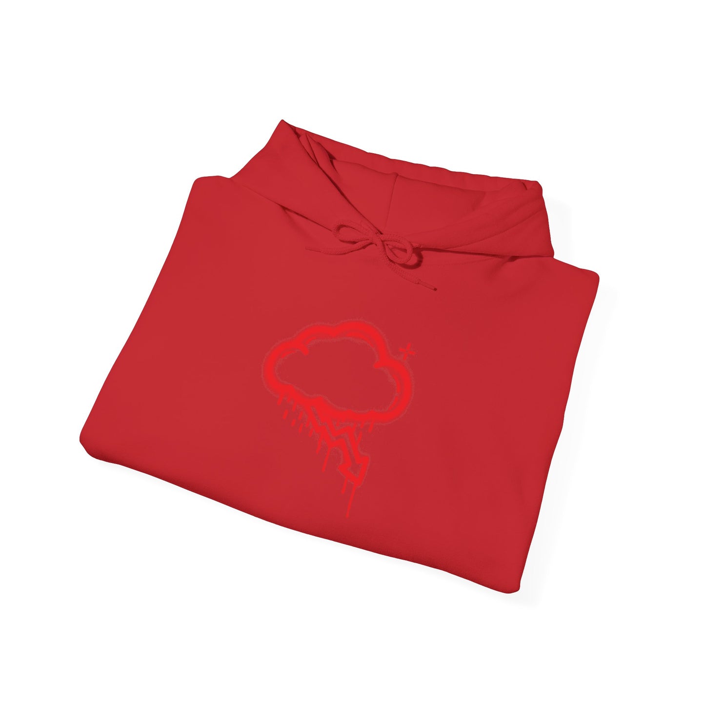 Red Graffiti Crash Cloud Hoodie (9 Colors)