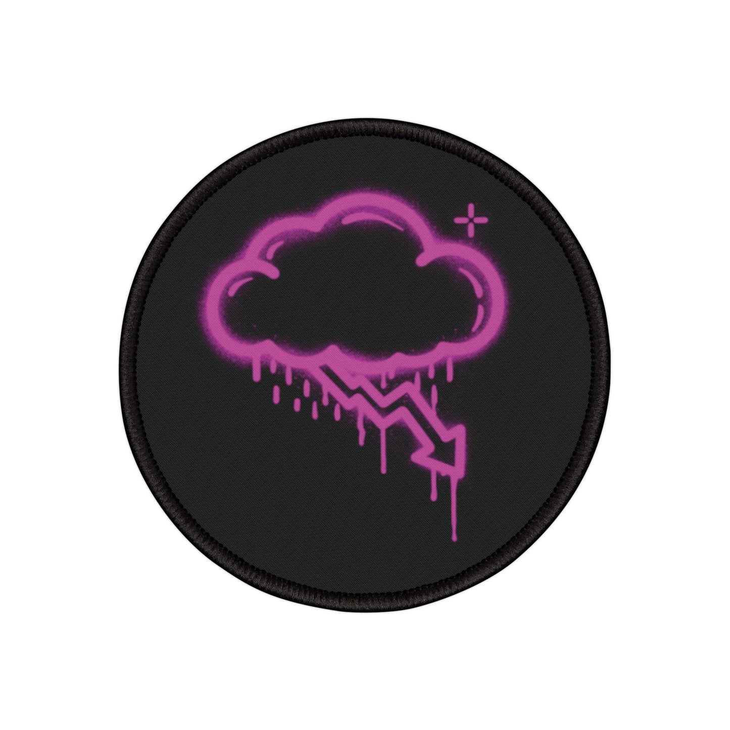 Pink Graffiti Crash Cloud Patch