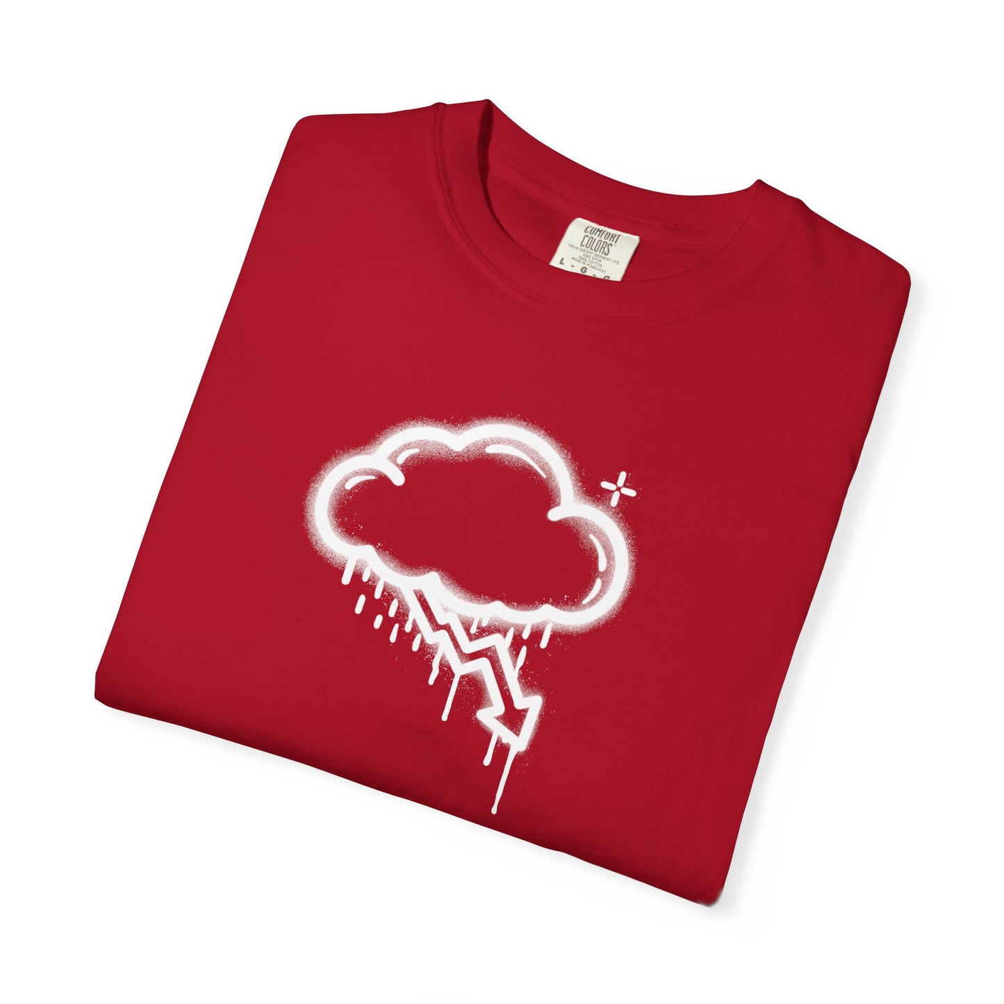 White Graffiti Crash Cloud Tee (6 Colors)