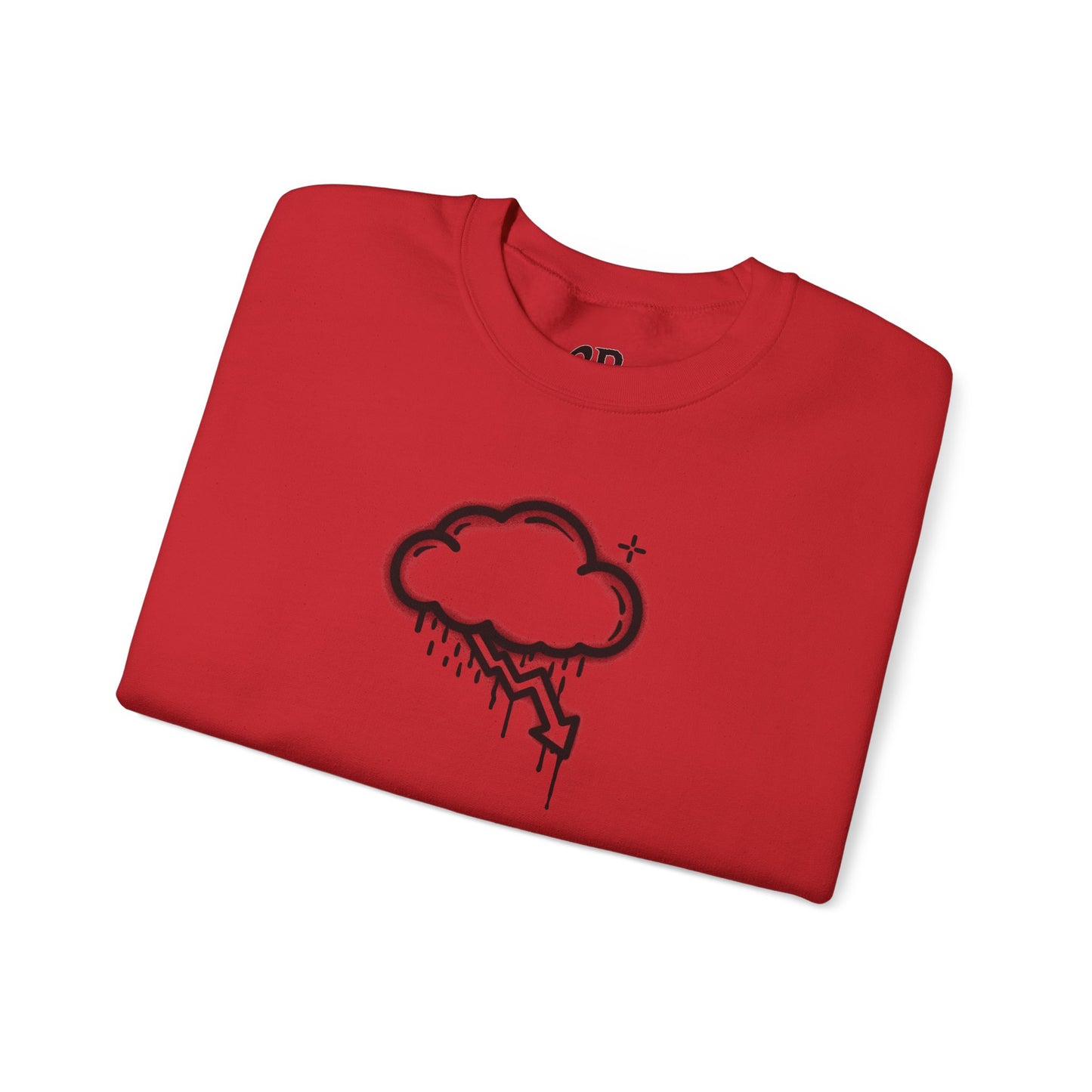 Black Graffiti Crash Cloud Crewneck (8 Colors)