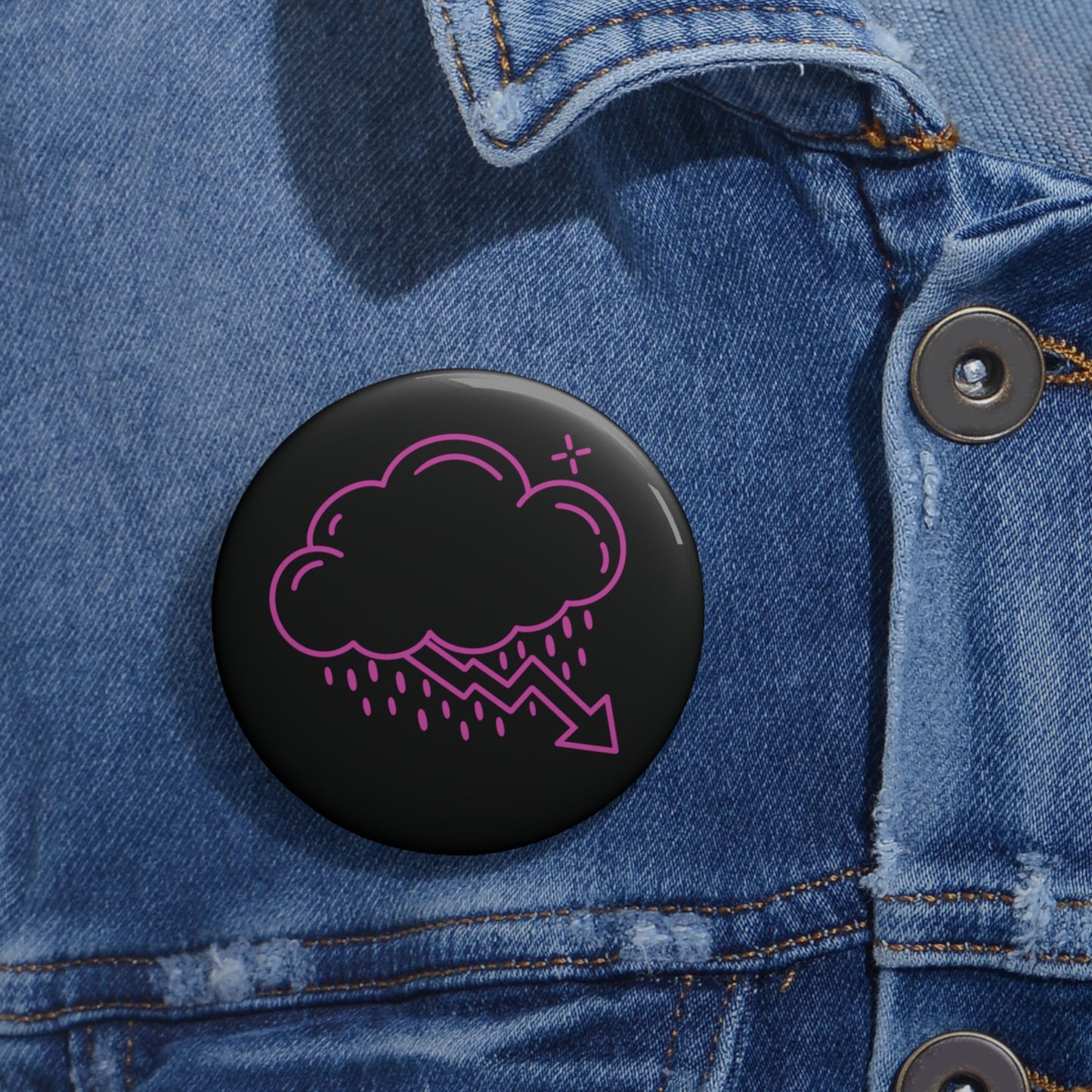 Pink Crash Cloud Pin