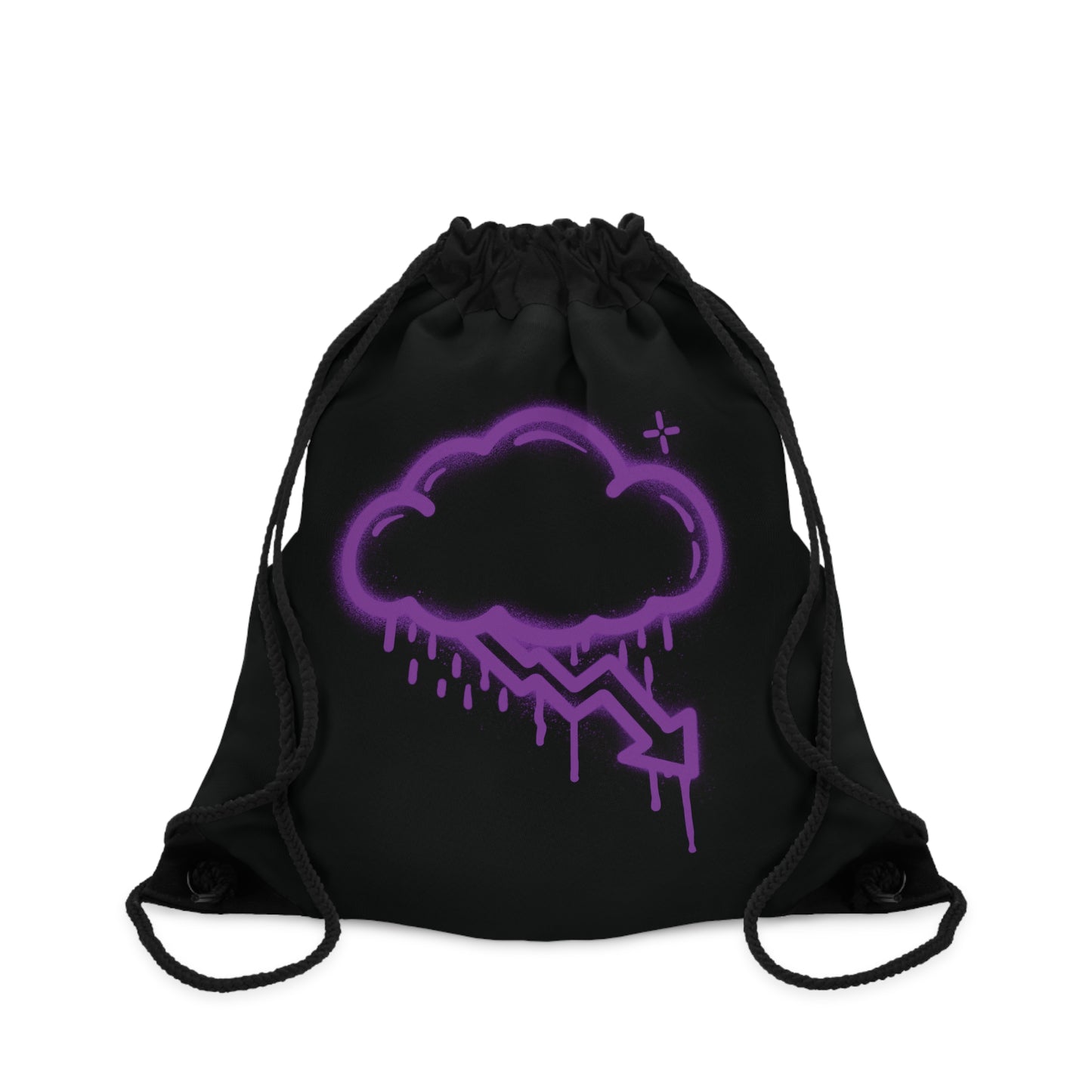 Purple Graffiti Crash Cloud Bag