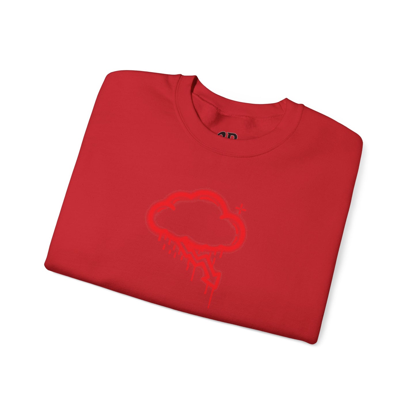 Red Graffiti Crash Cloud Crewneck (9 Colors)