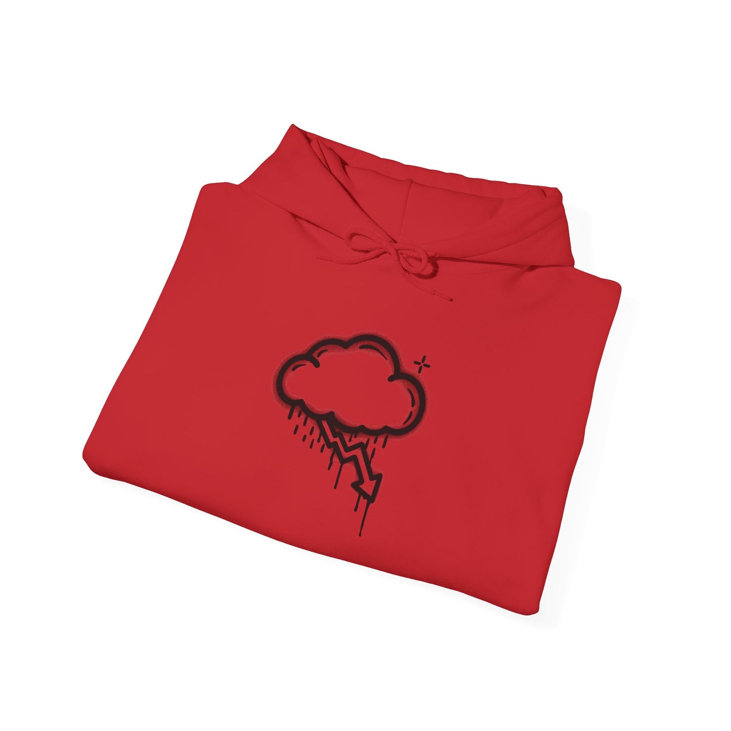 Black Graffiti Crash Cloud Hoodie (8 Colors)