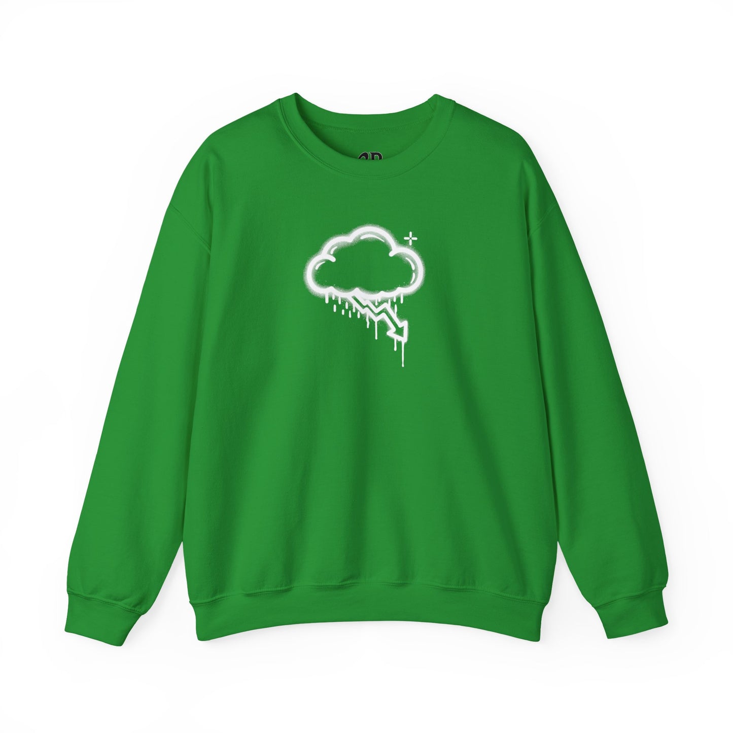 White Graffiti Crash Cloud Crewneck (8 Colors)