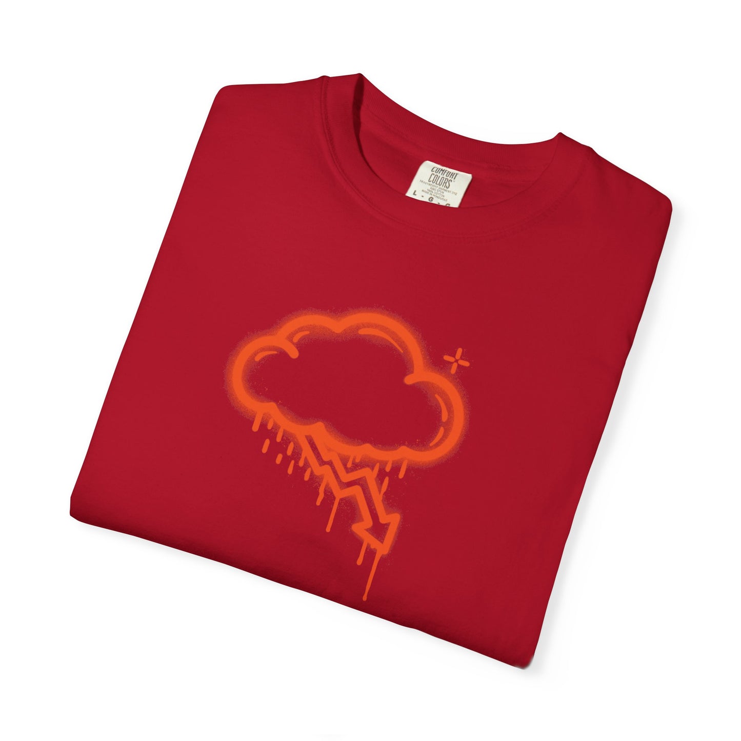 Orange Graffiti Crash Cloud Tee (7 Colors)