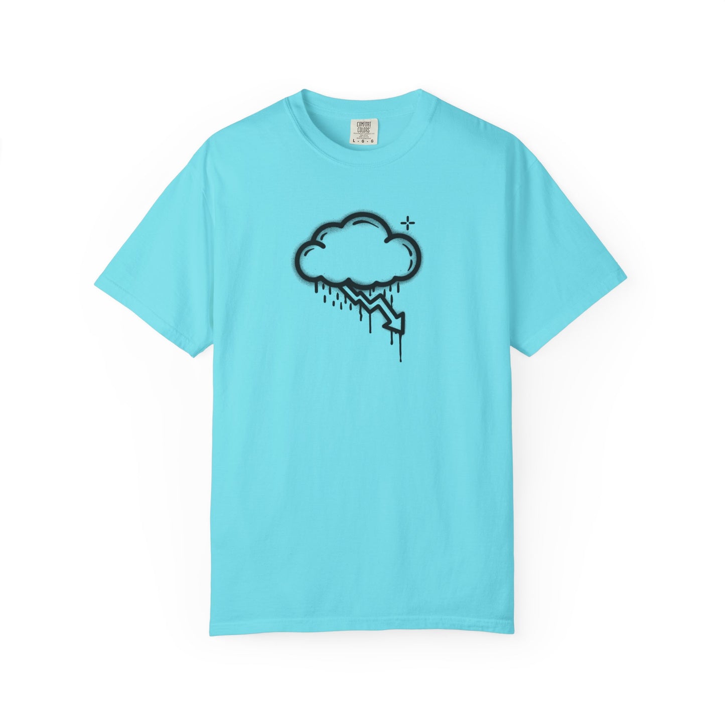 Black Graffiti Crash Cloud Tee (6 Colors)