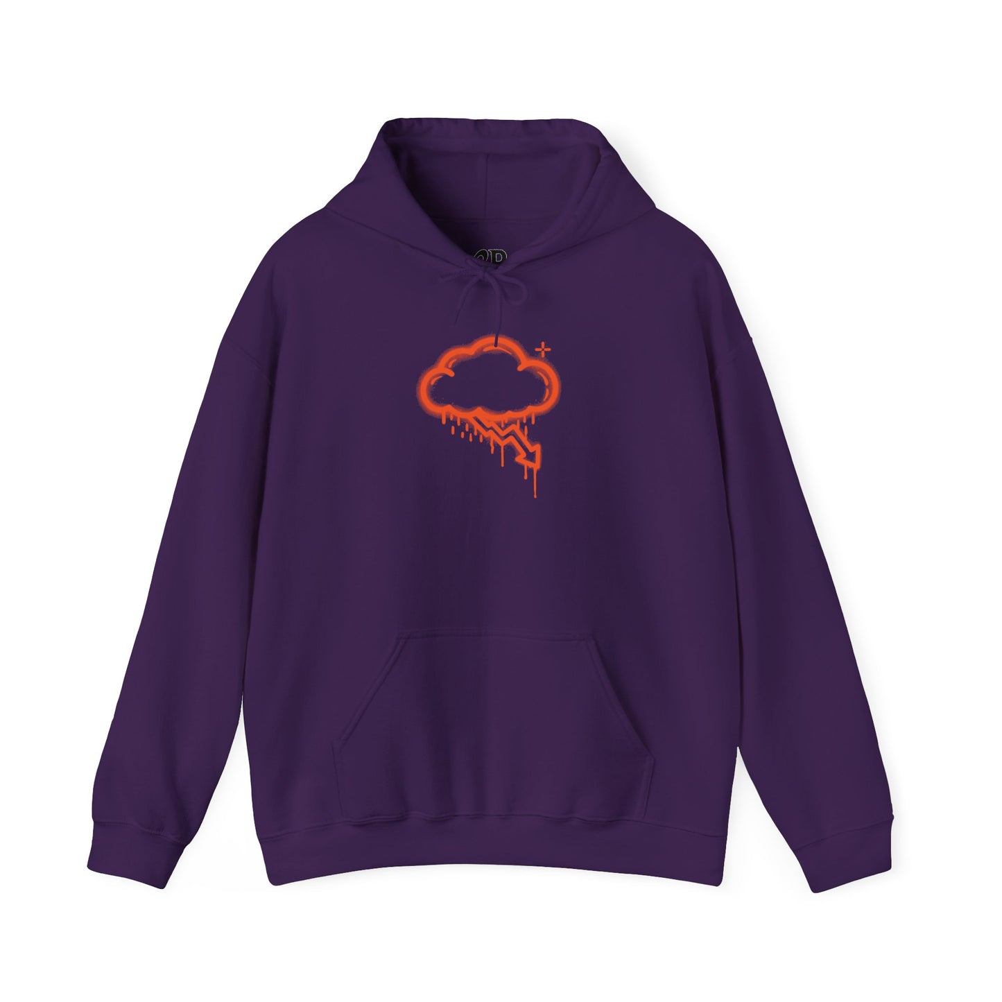 Orange Graffiti Crash Cloud Hoodie (9 Colors)