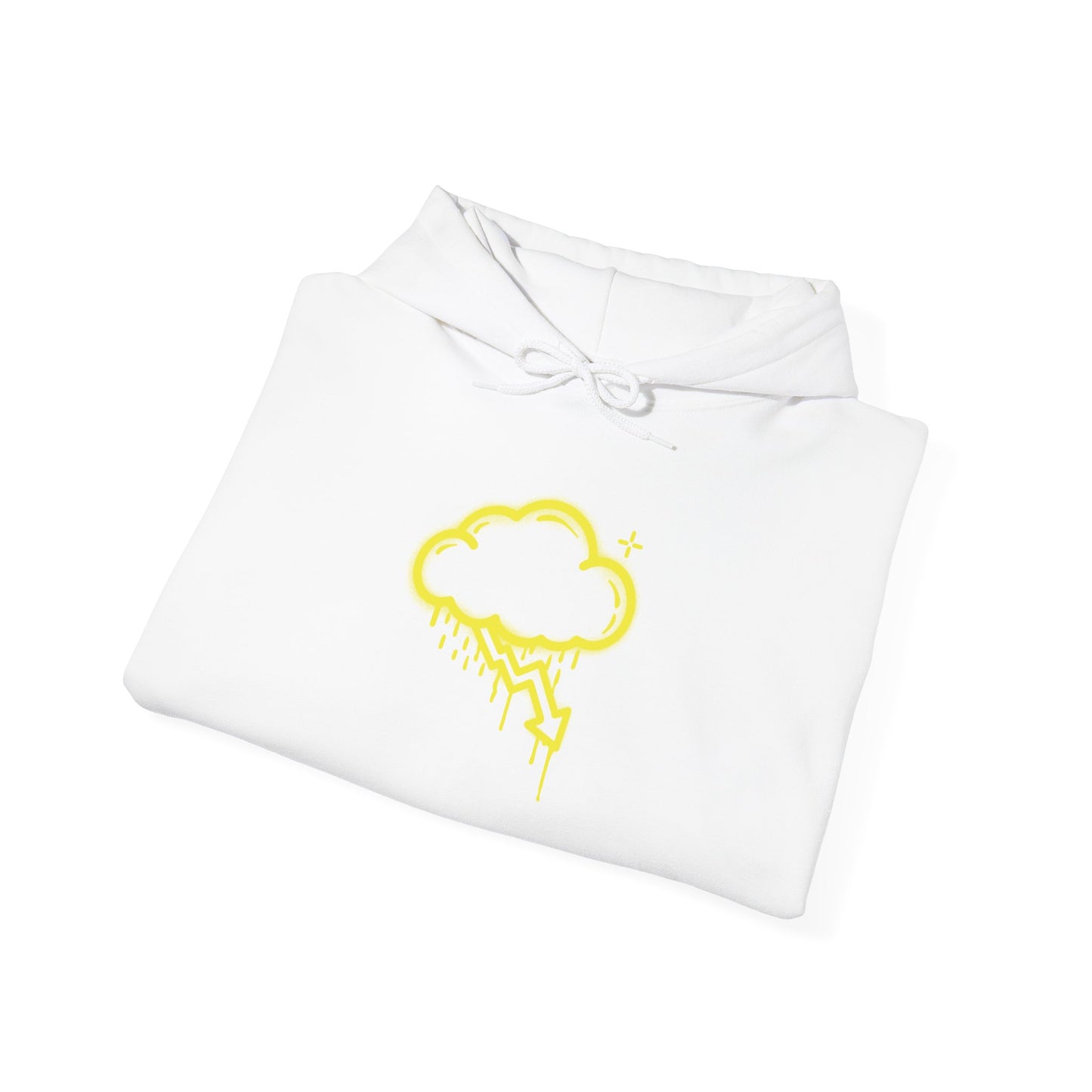 Yellow Graffiti Crash Cloud Hoodie (9 Colors)