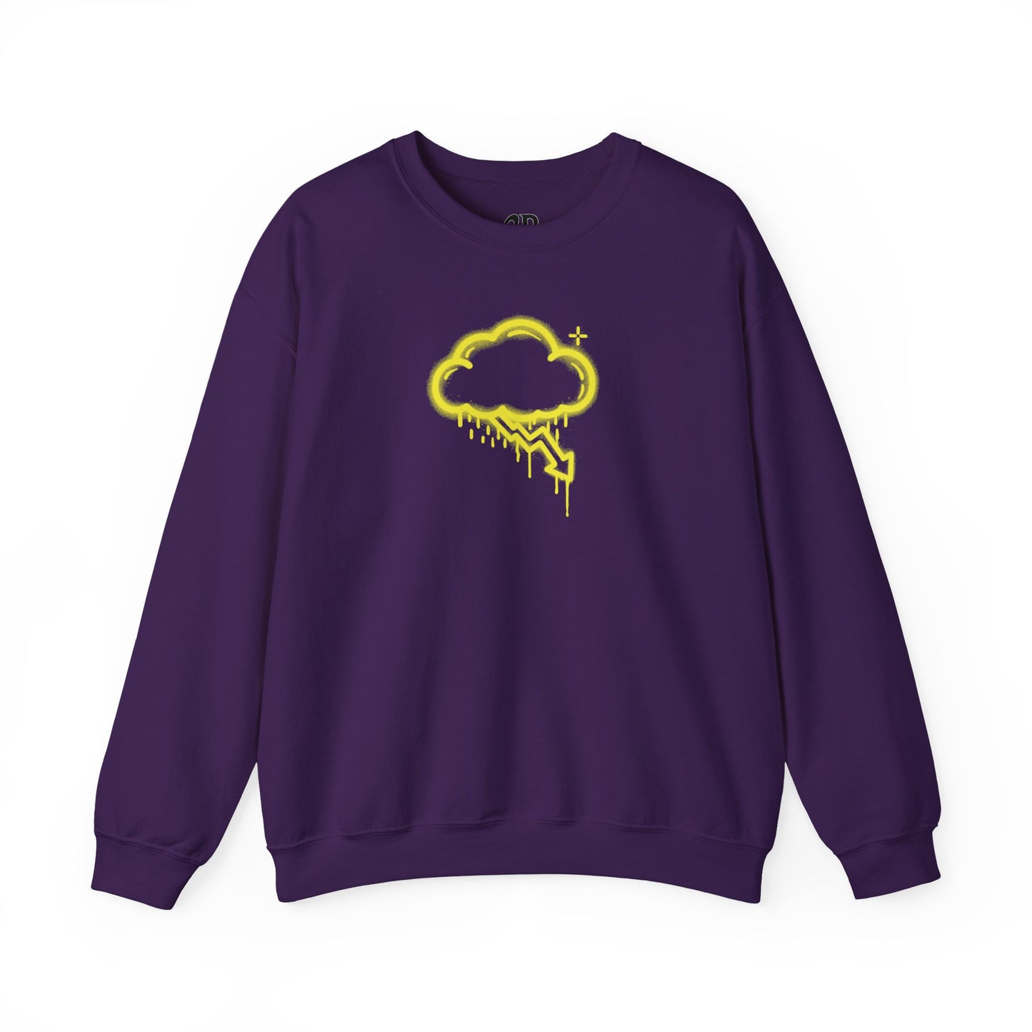 Yellow Graffiti Crash Cloud Crewneck (9 Colors)