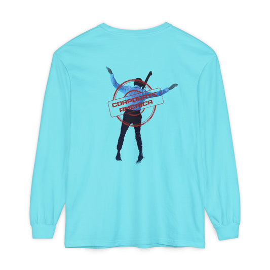 Corporate American Blue Custom Long Sleeve