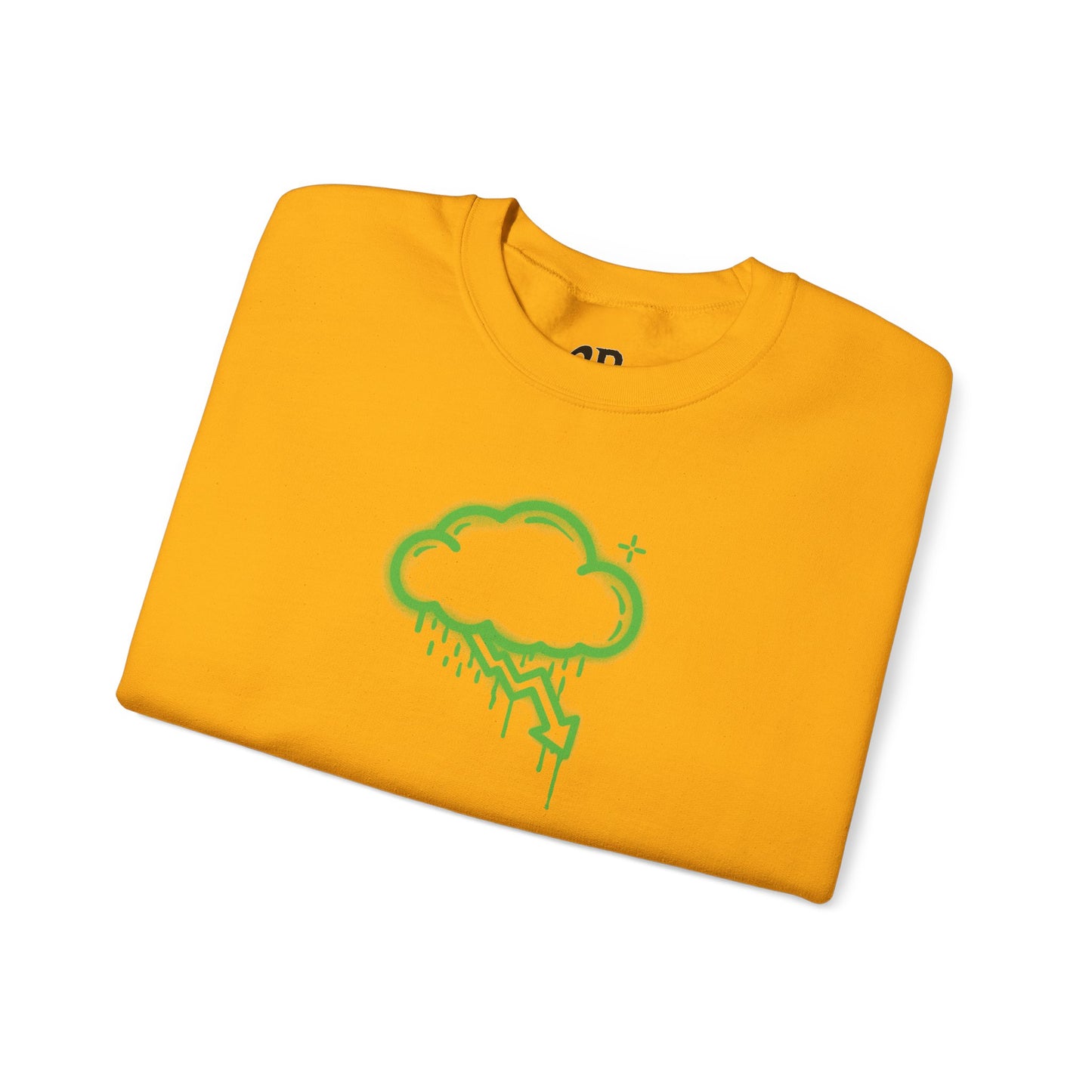 Green Graffiti Crash Cloud Crewneck (9 Colors)
