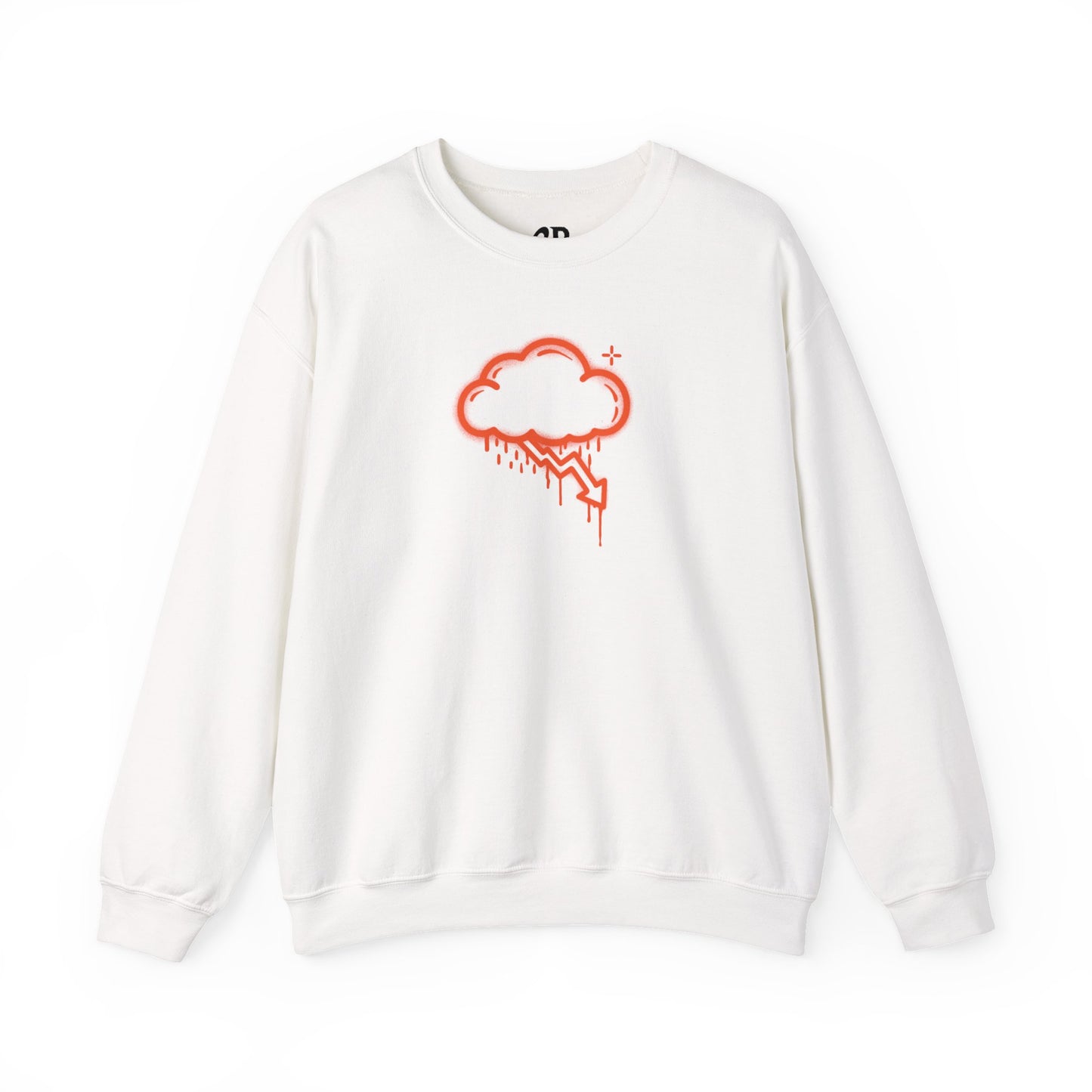 Orange Graffiti Crash Cloud Crewneck (9 Colors)