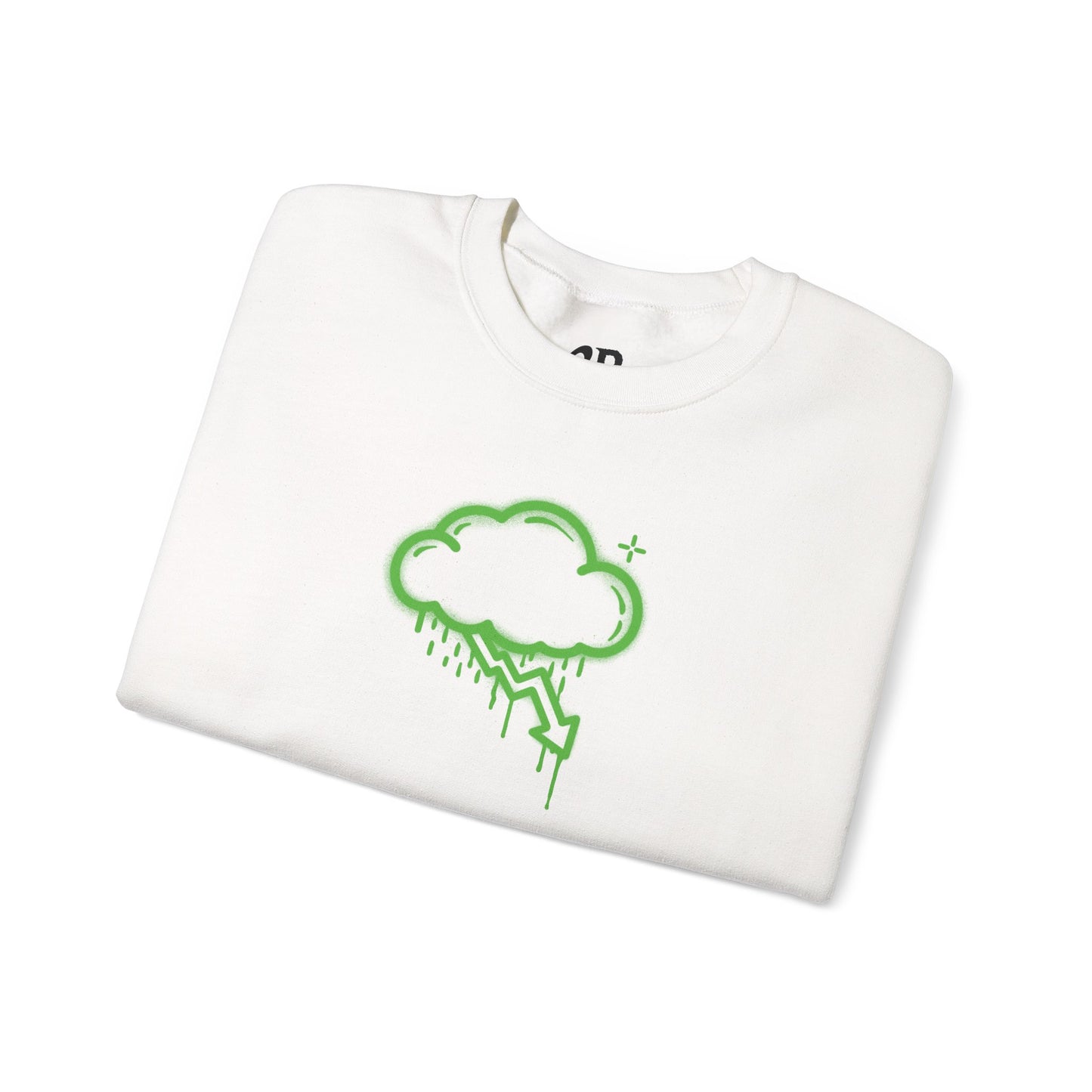 Green Graffiti Crash Cloud Crewneck (9 Colors)