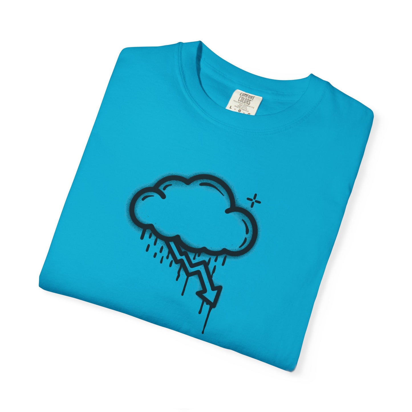 Black Graffiti Crash Cloud Tee (6 Colors)