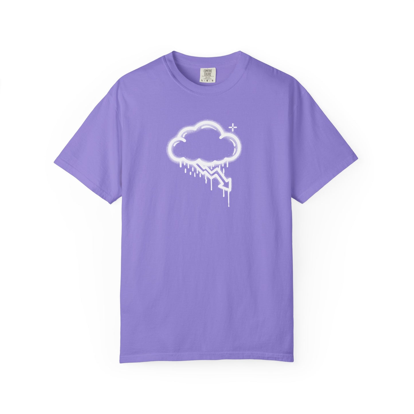 White Graffiti Crash Cloud Tee (6 Colors)