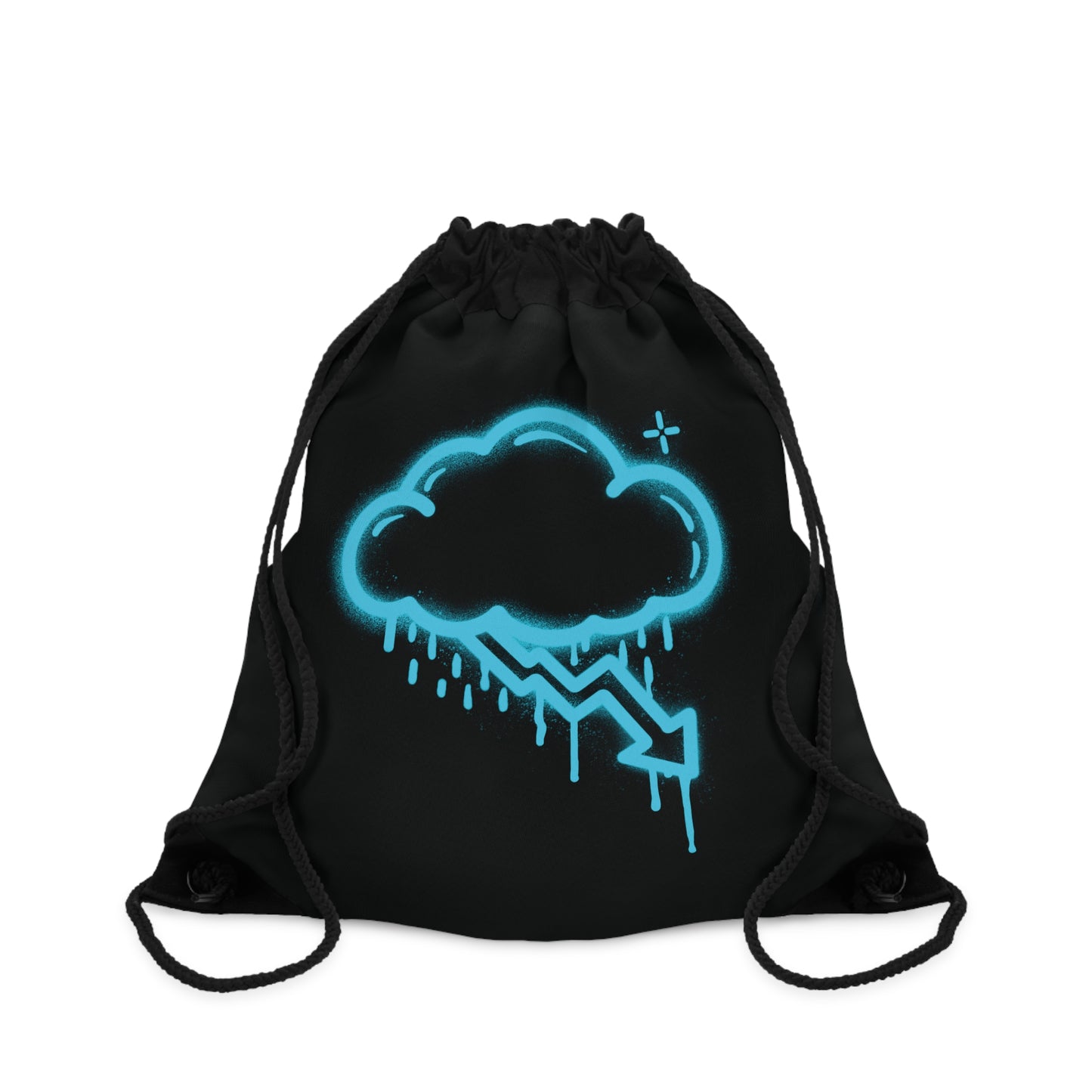 Blue Graffiti Crash Cloud Bag