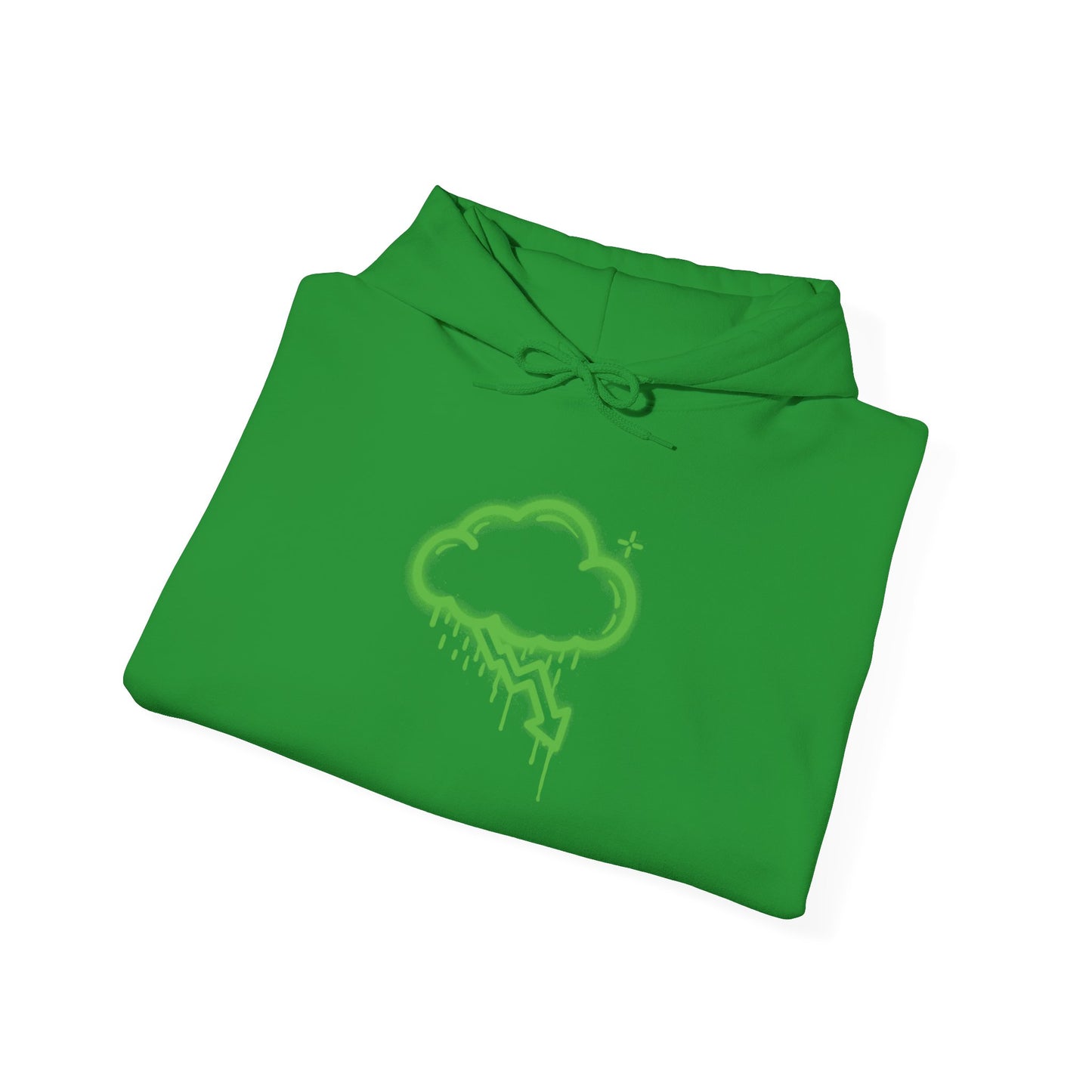 Green Graffiti Crash Cloud Hoodie (9 Colors)