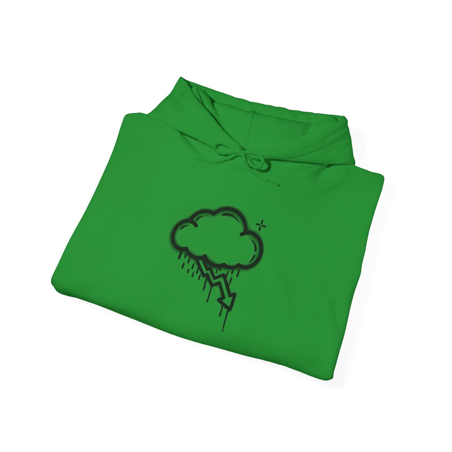 Black Graffiti Crash Cloud Hoodie (8 Colors)