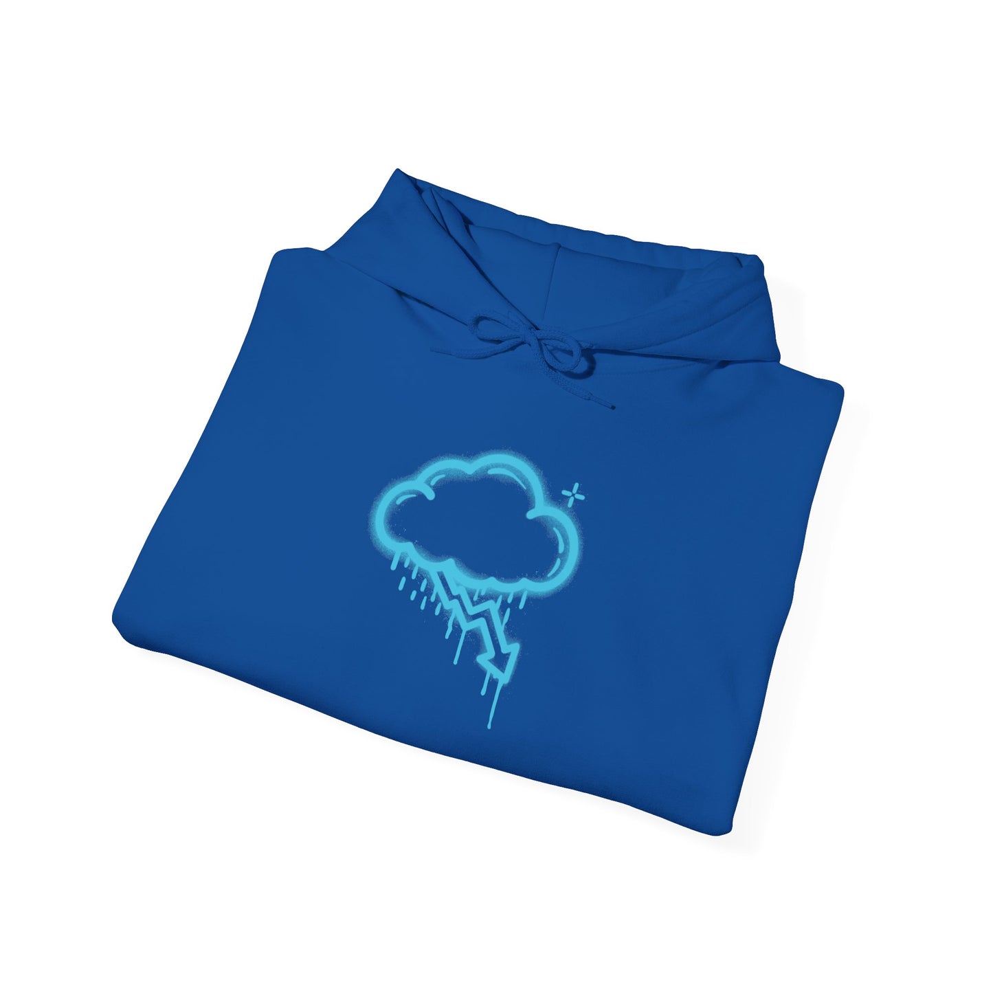 Blue Graffiti Crash Cloud Hoodie (9 Colors)