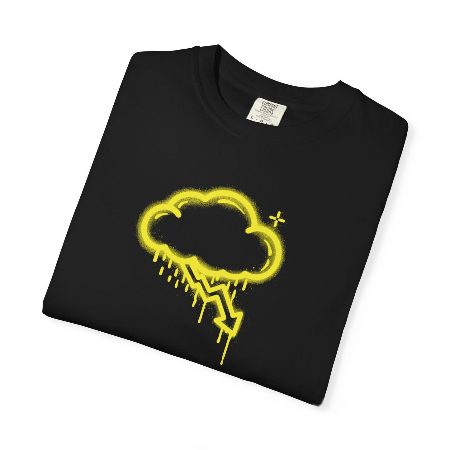 Yellow Graffiti Crash Cloud Tee (7 Colors)