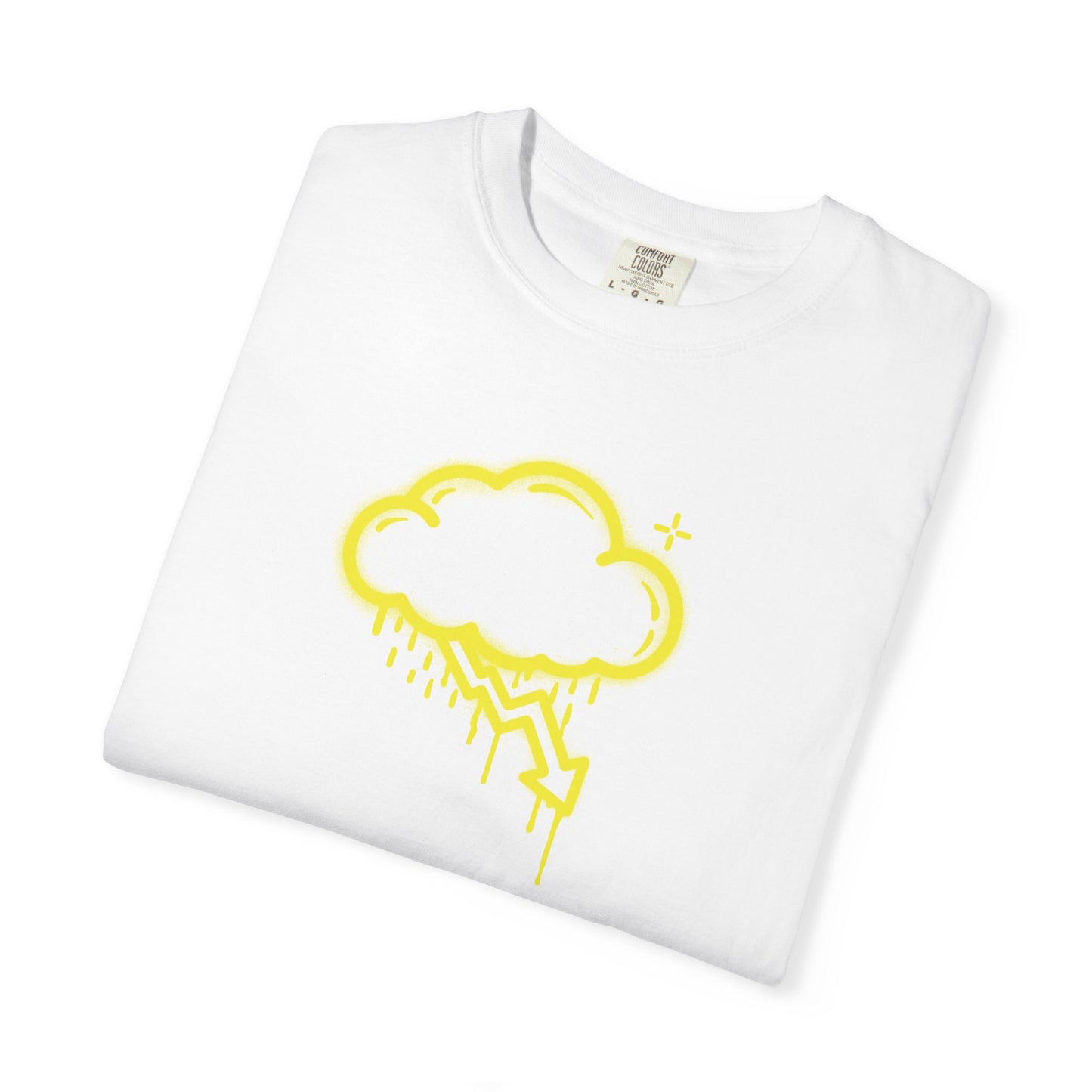 Yellow Graffiti Crash Cloud Tee (7 Colors)