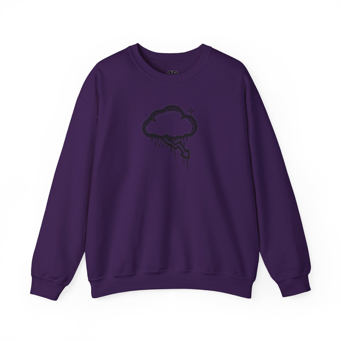 Black Graffiti Crash Cloud Crewneck (8 Colors)