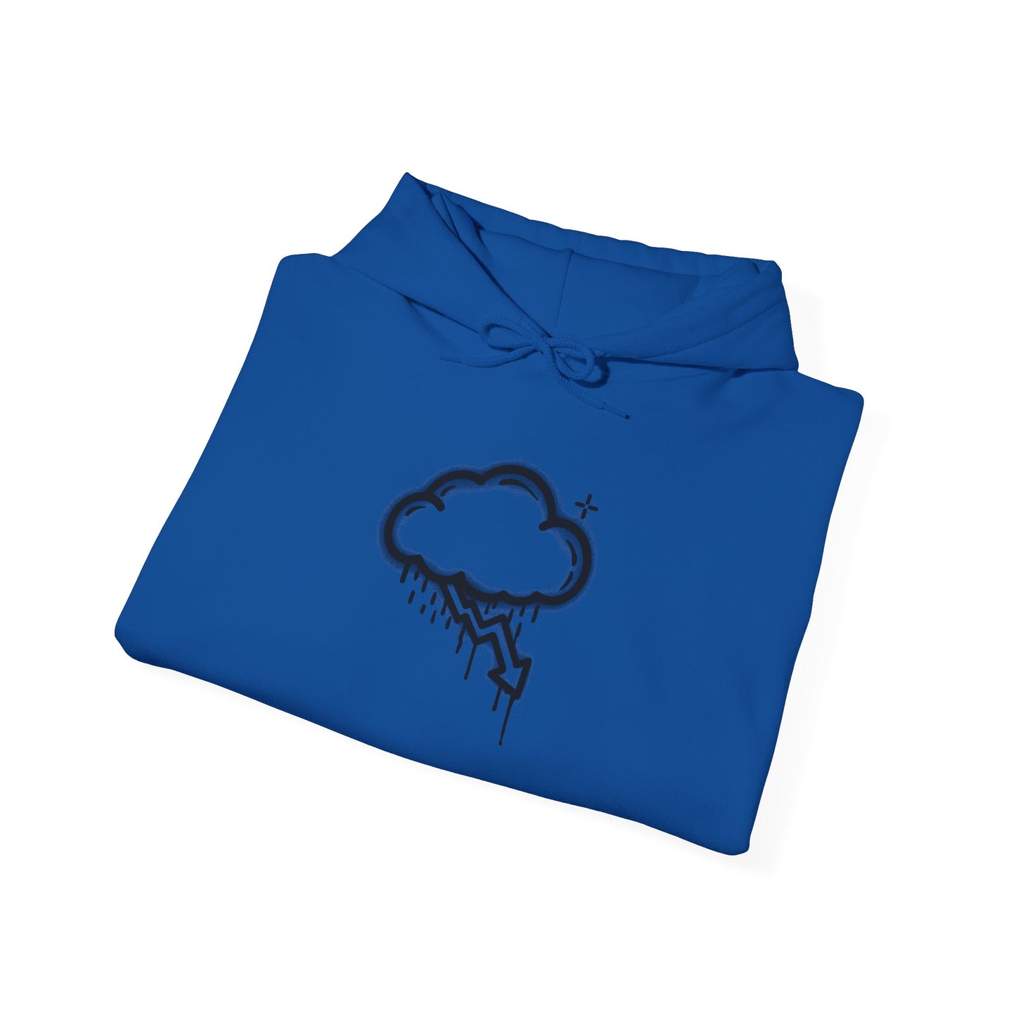 Black Graffiti Crash Cloud Hoodie (8 Colors)