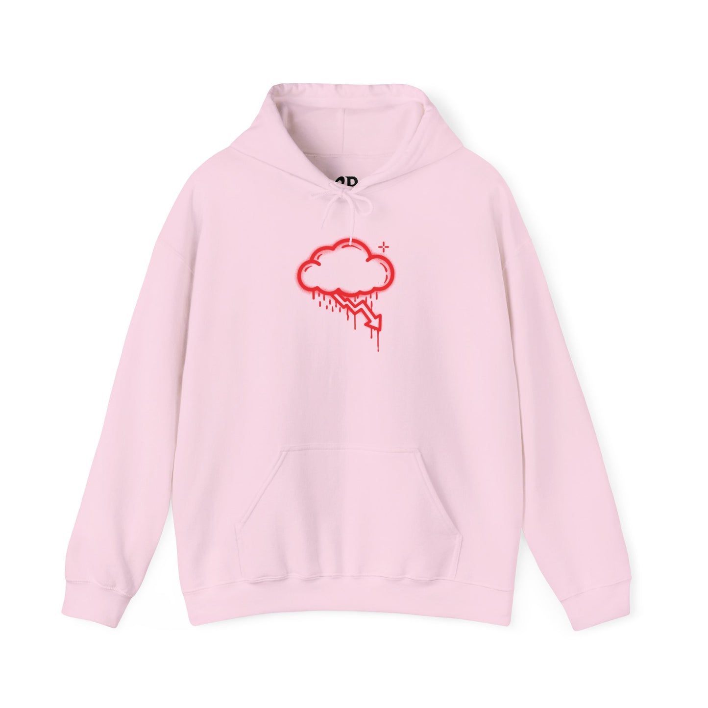 Red Graffiti Crash Cloud Hoodie (9 Colors)
