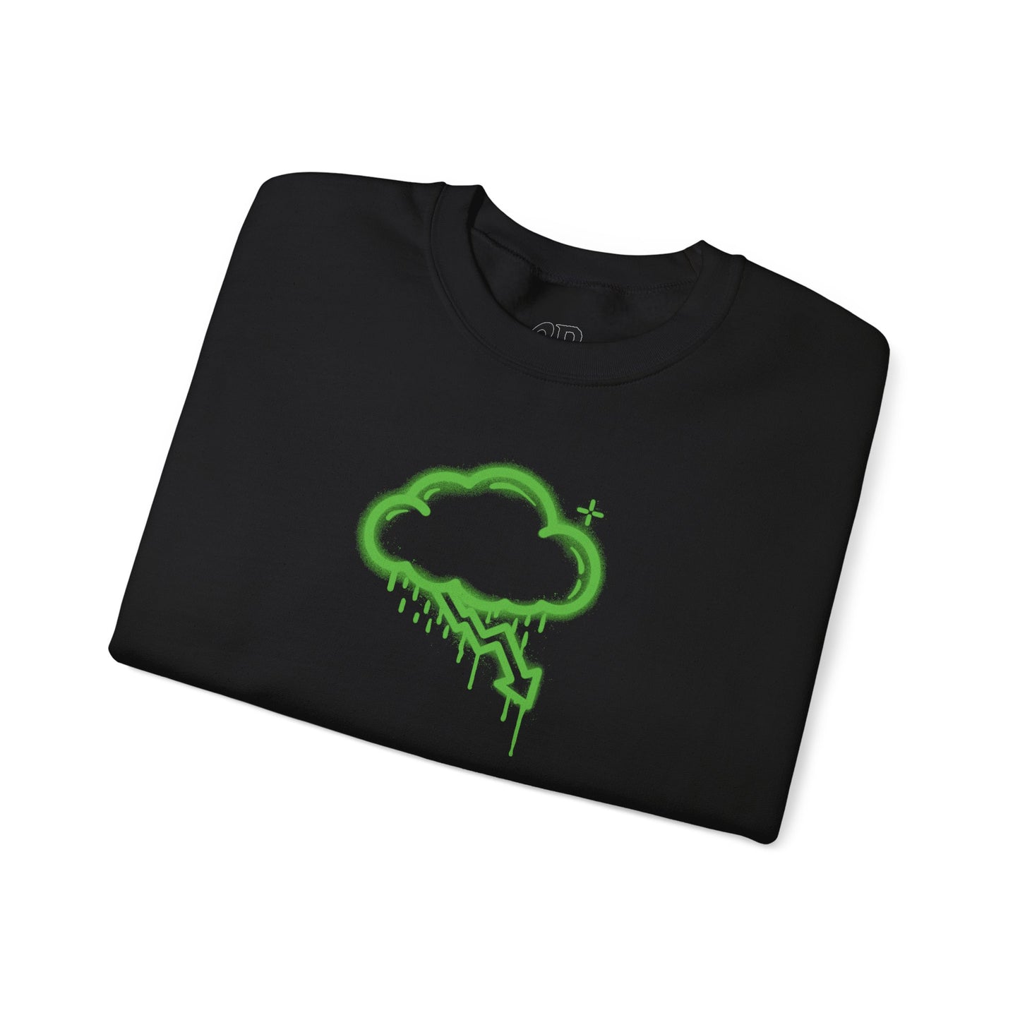 Green Graffiti Crash Cloud Crewneck (9 Colors)