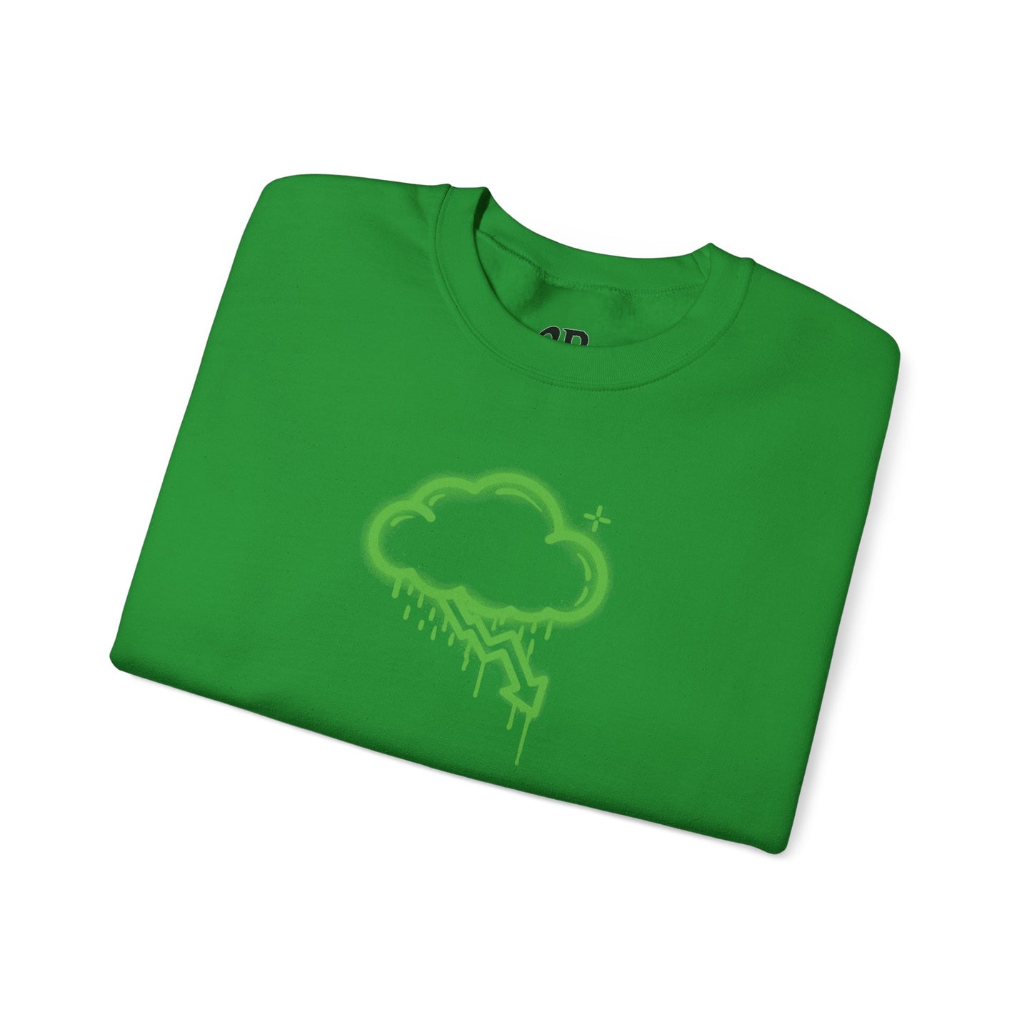 Green Graffiti Crash Cloud Crewneck (9 Colors)