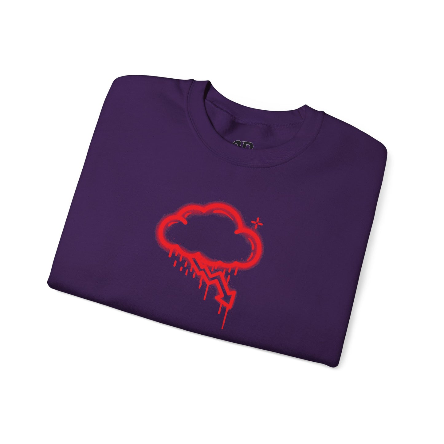 Red Graffiti Crash Cloud Crewneck (9 Colors)