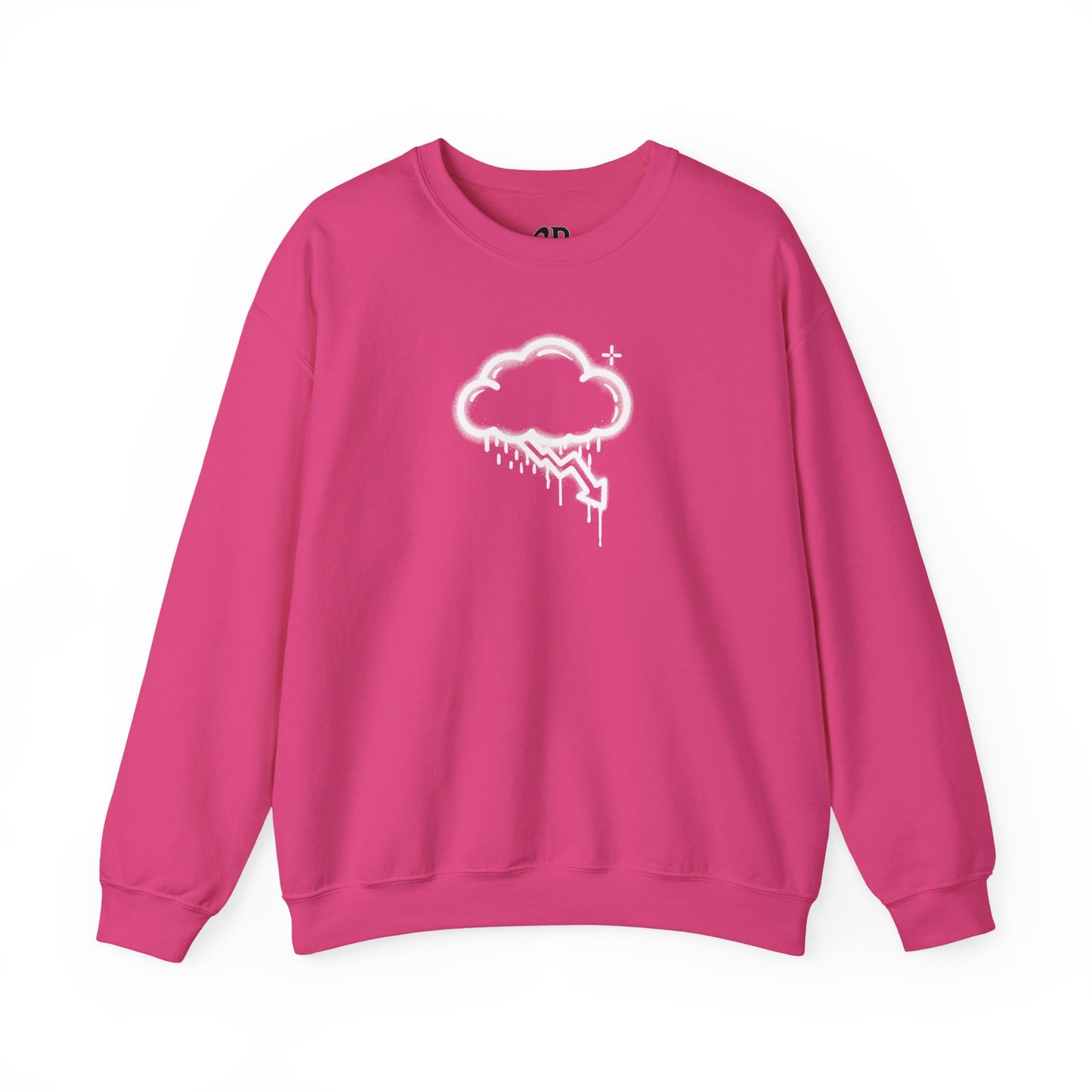 White Graffiti Crash Cloud Crewneck (8 Colors)
