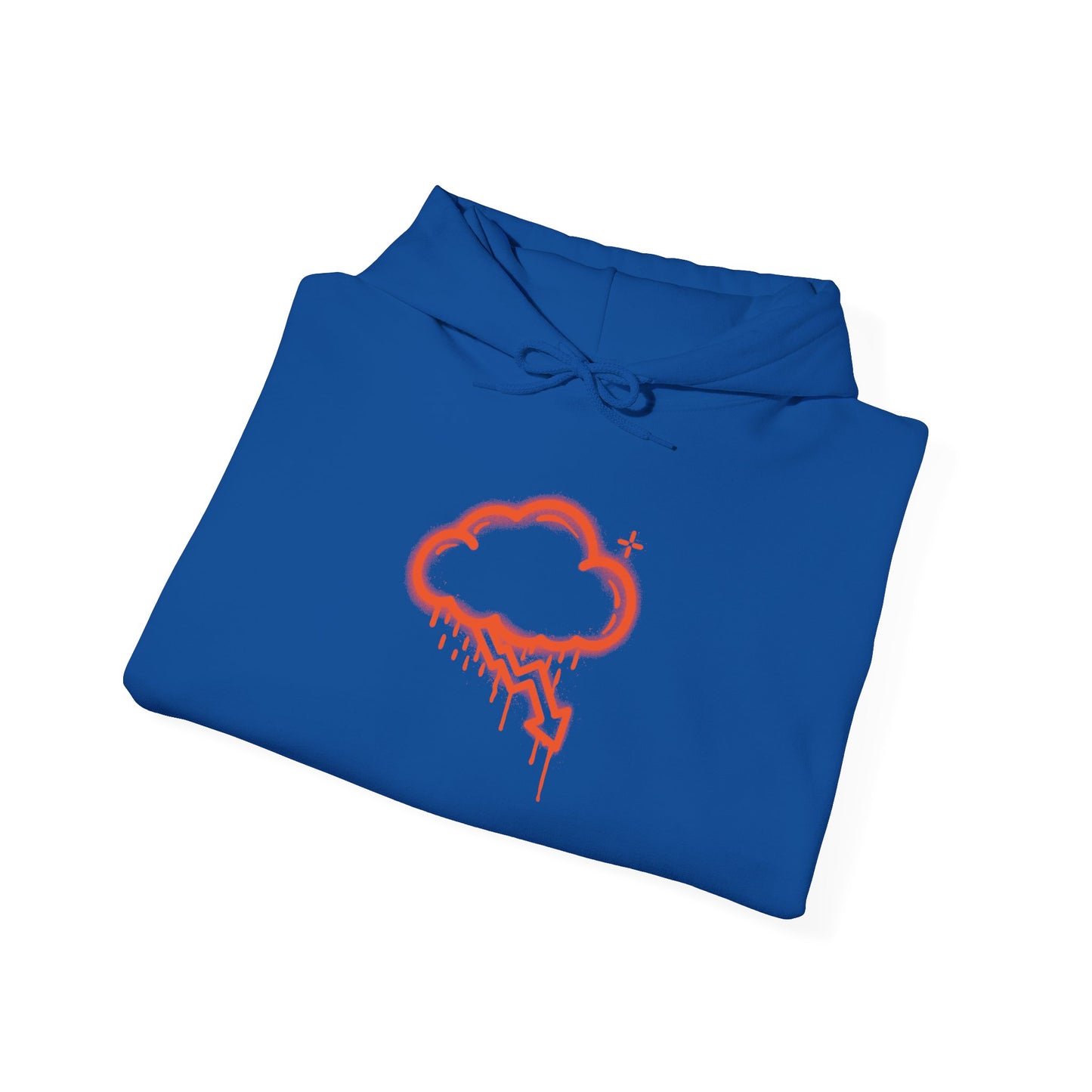 Orange Graffiti Crash Cloud Hoodie (9 Colors)