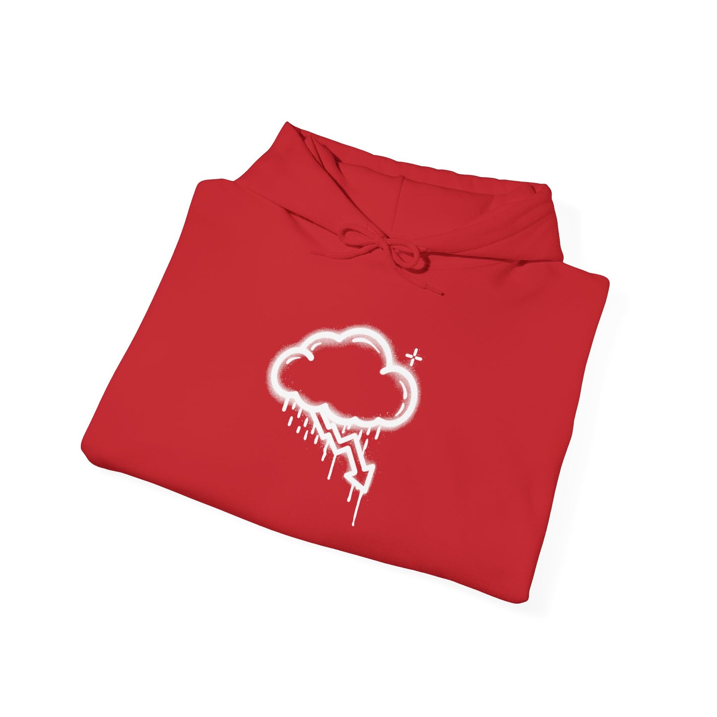 White Graffiti Crash Cloud Hoodies (8 colors)