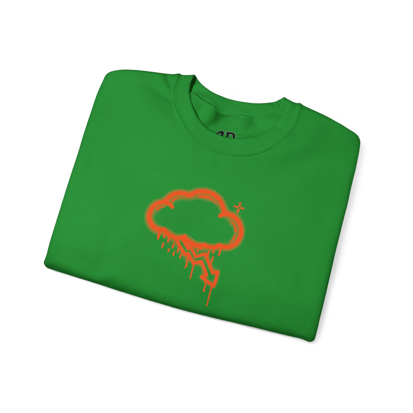 Orange Graffiti Crash Cloud Crewneck (9 Colors)