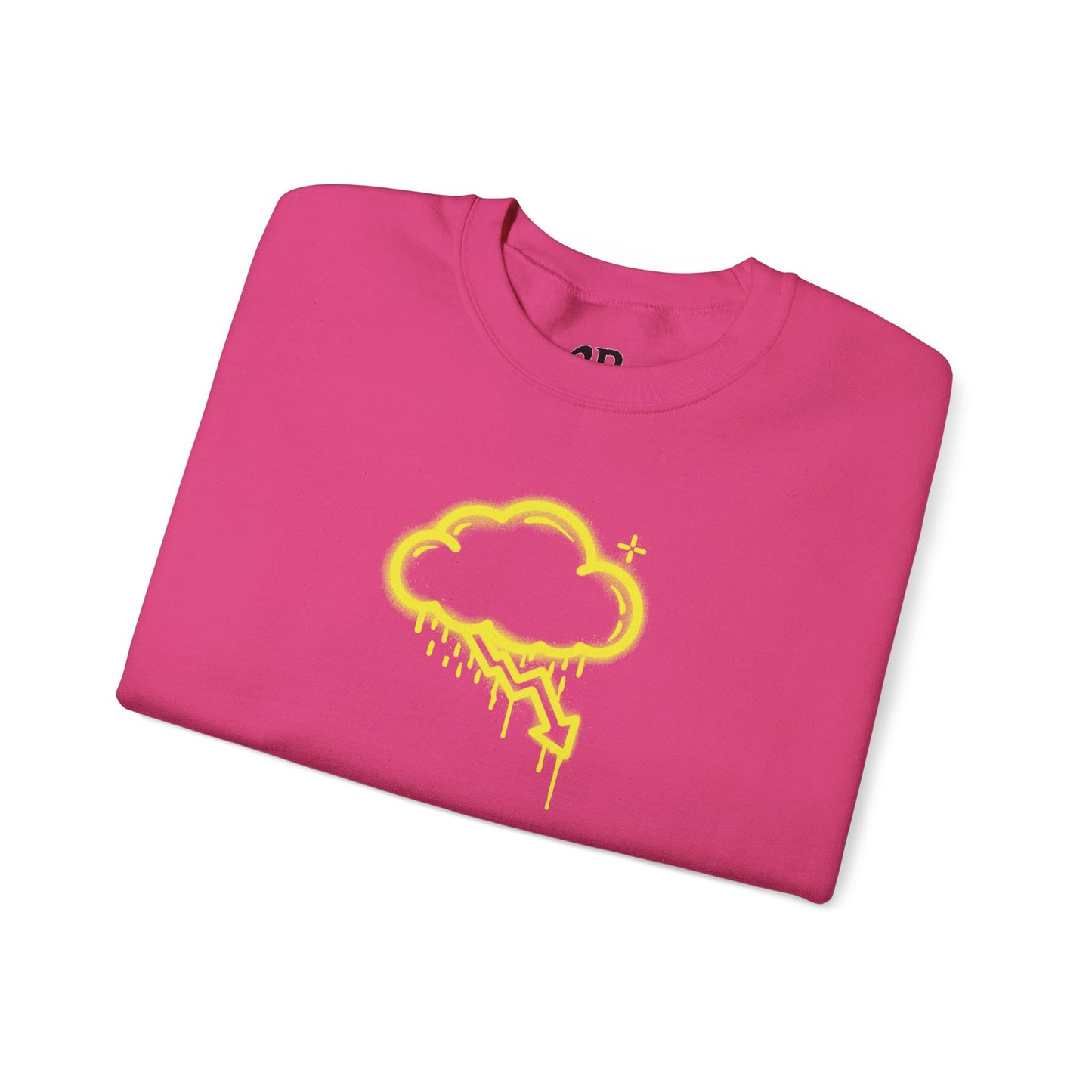 Yellow Graffiti Crash Cloud Crewneck (9 Colors)