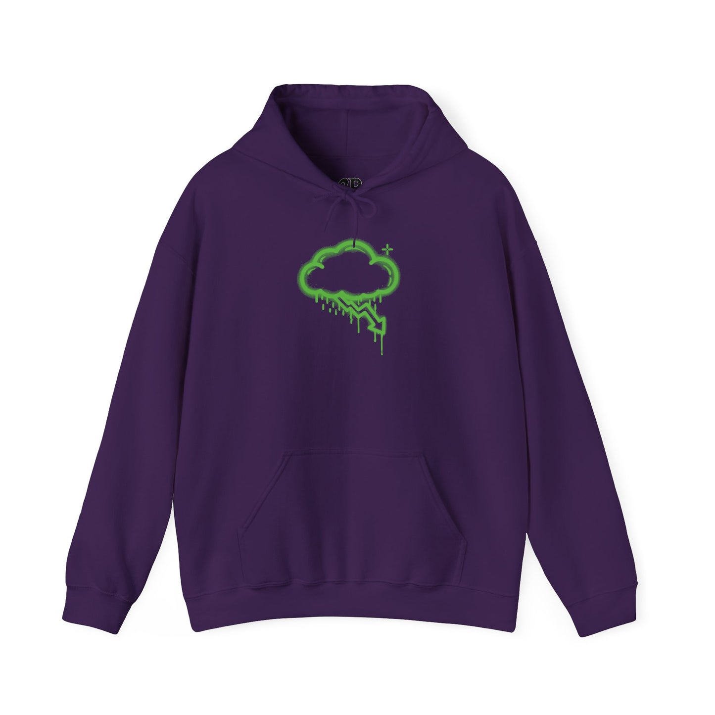 Green Graffiti Crash Cloud Hoodie (9 Colors)