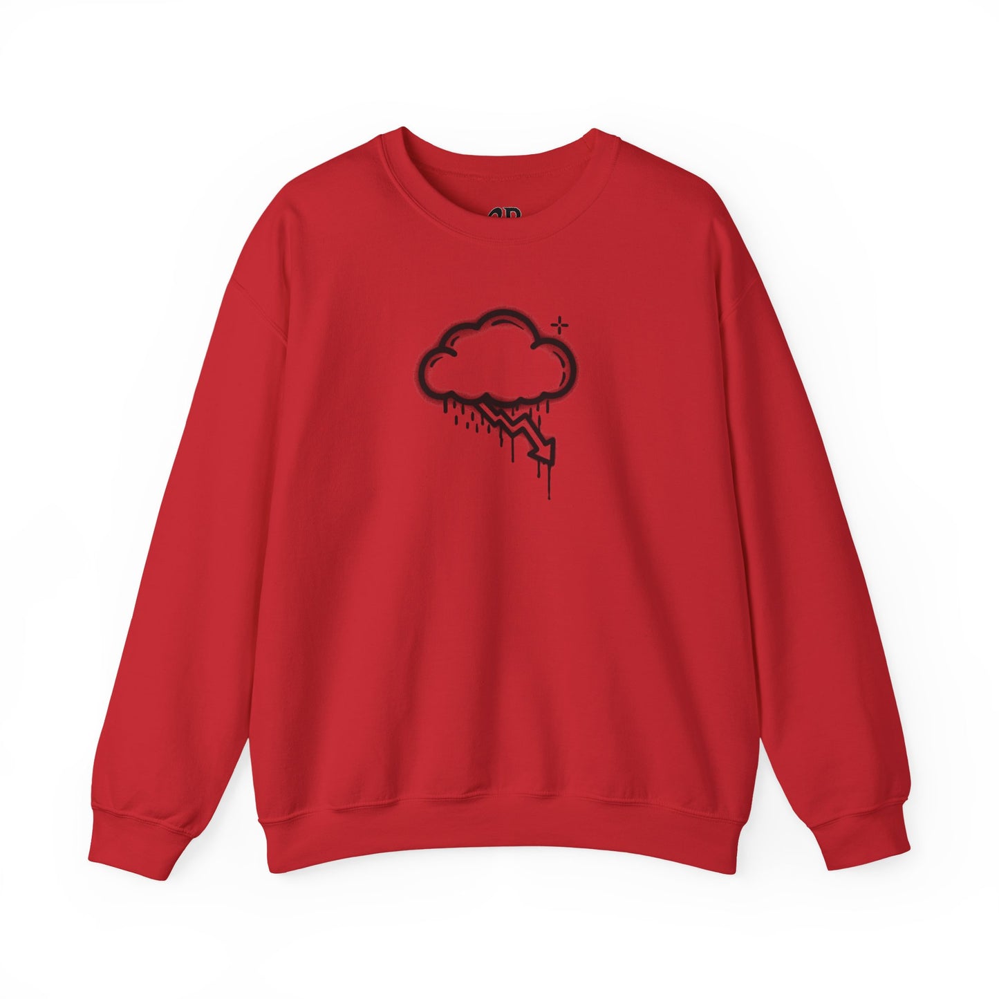 Black Graffiti Crash Cloud Crewneck (8 Colors)