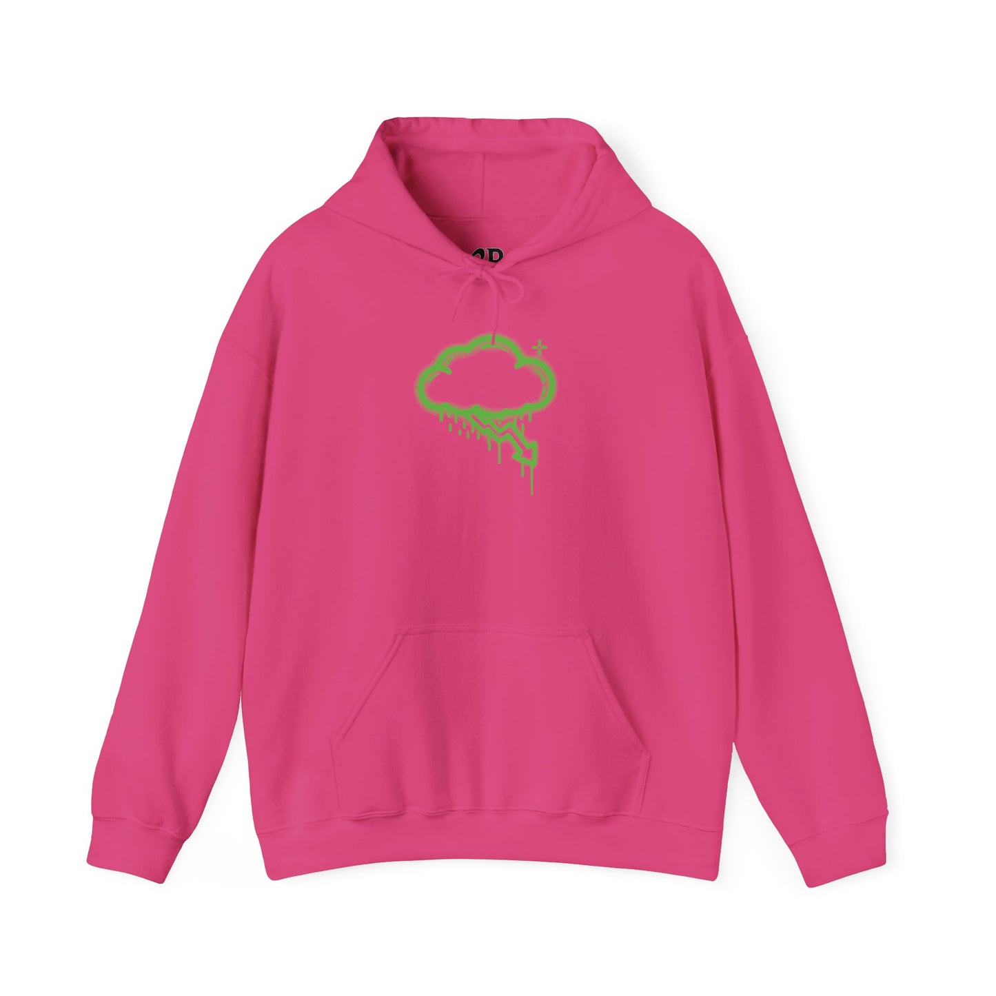 Green Graffiti Crash Cloud Hoodie (9 Colors)