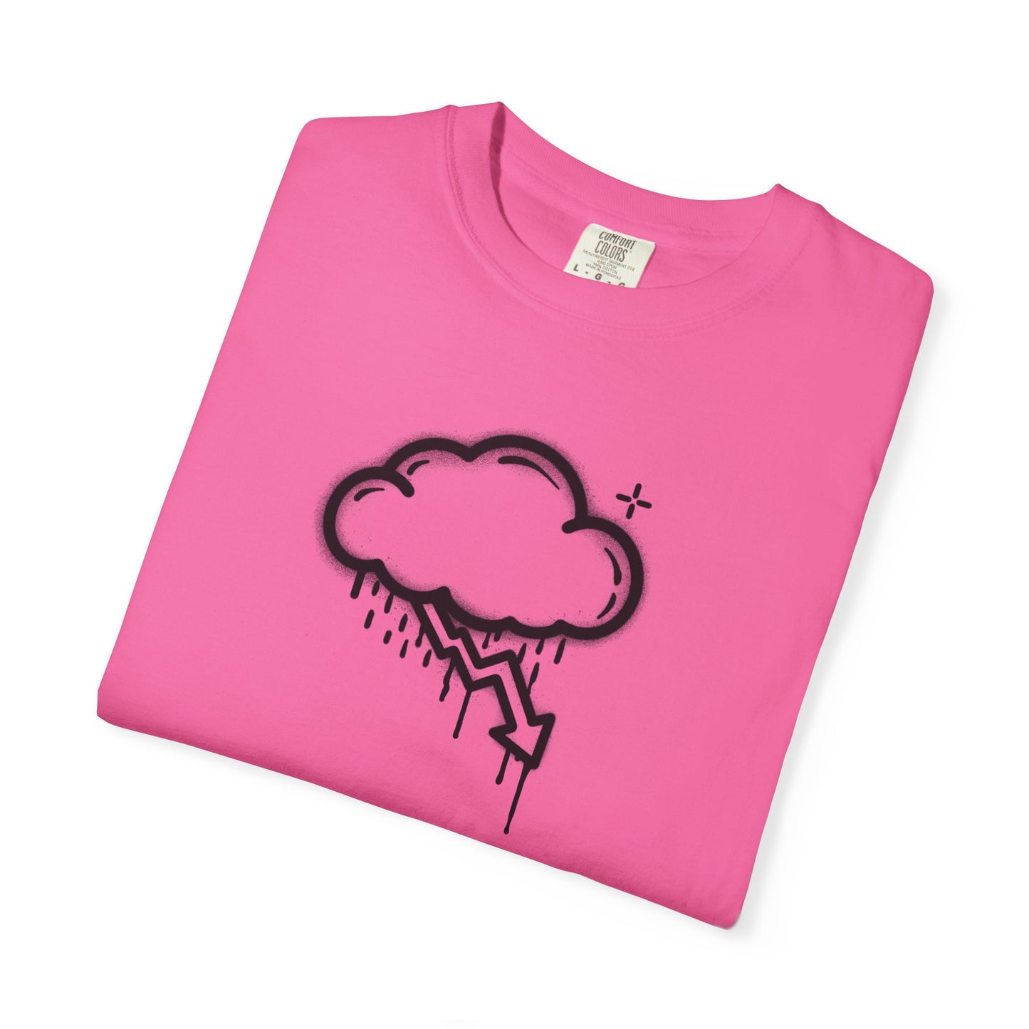 Black Graffiti Crash Cloud Tee (6 Colors)