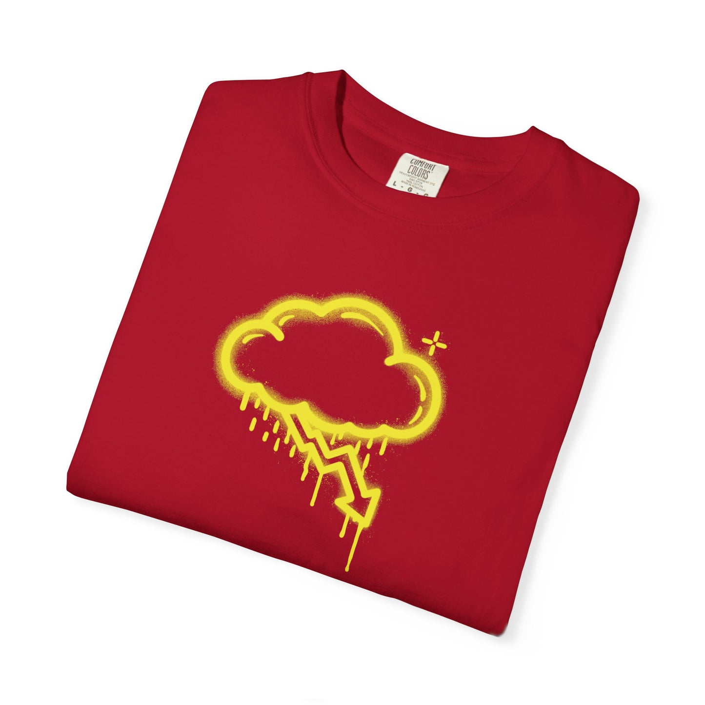Yellow Graffiti Crash Cloud Tee (7 Colors)