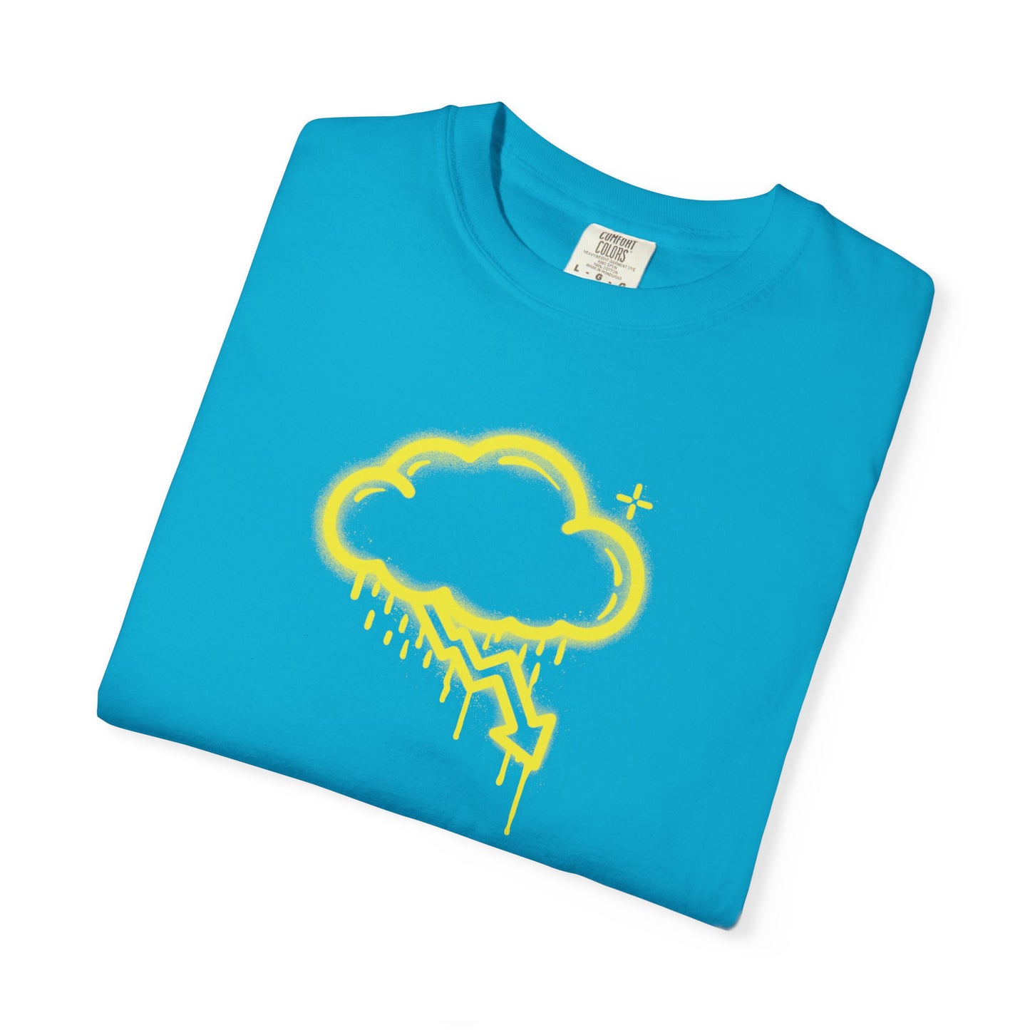 Yellow Graffiti Crash Cloud Tee (7 Colors)