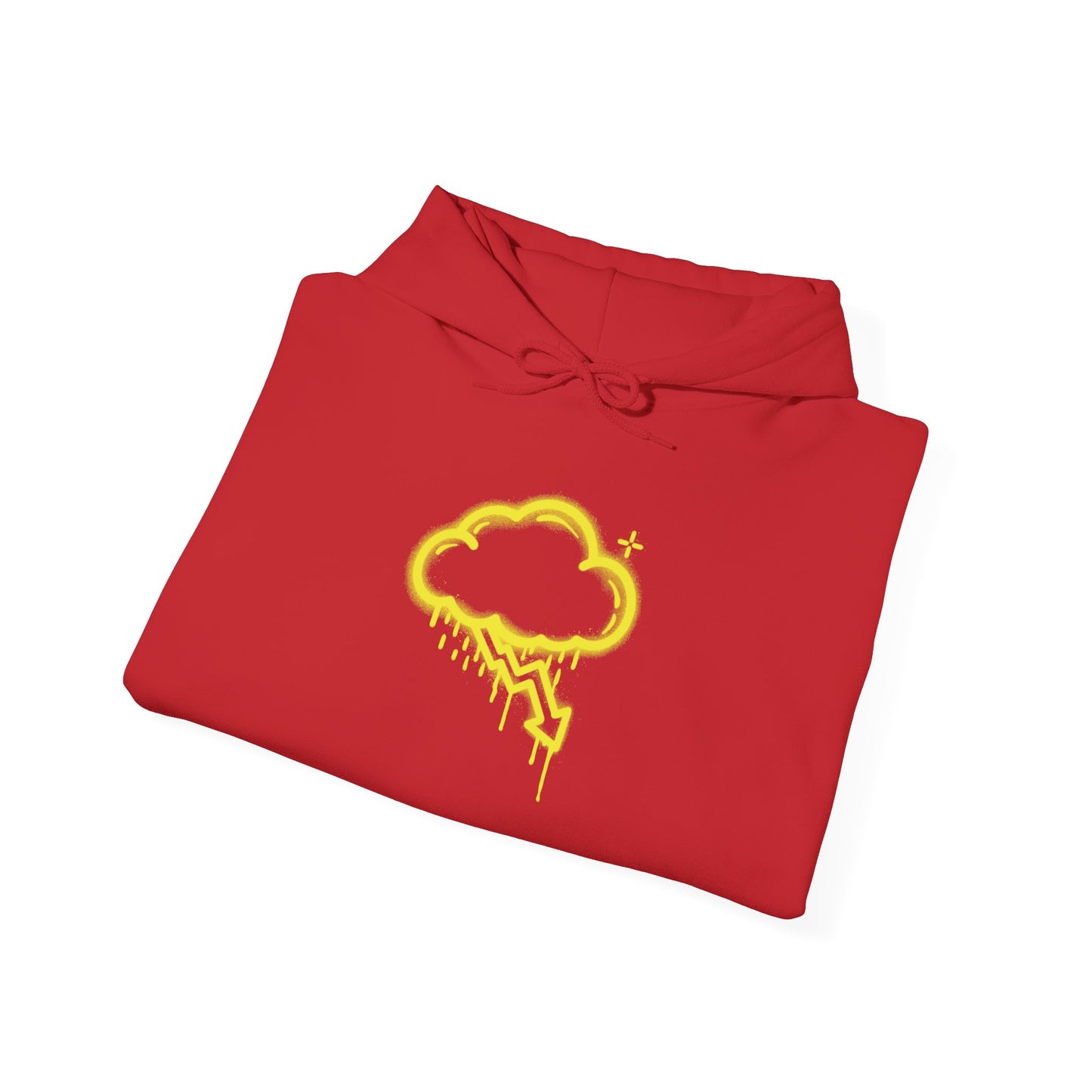 Yellow Graffiti Crash Cloud Hoodie (9 Colors)