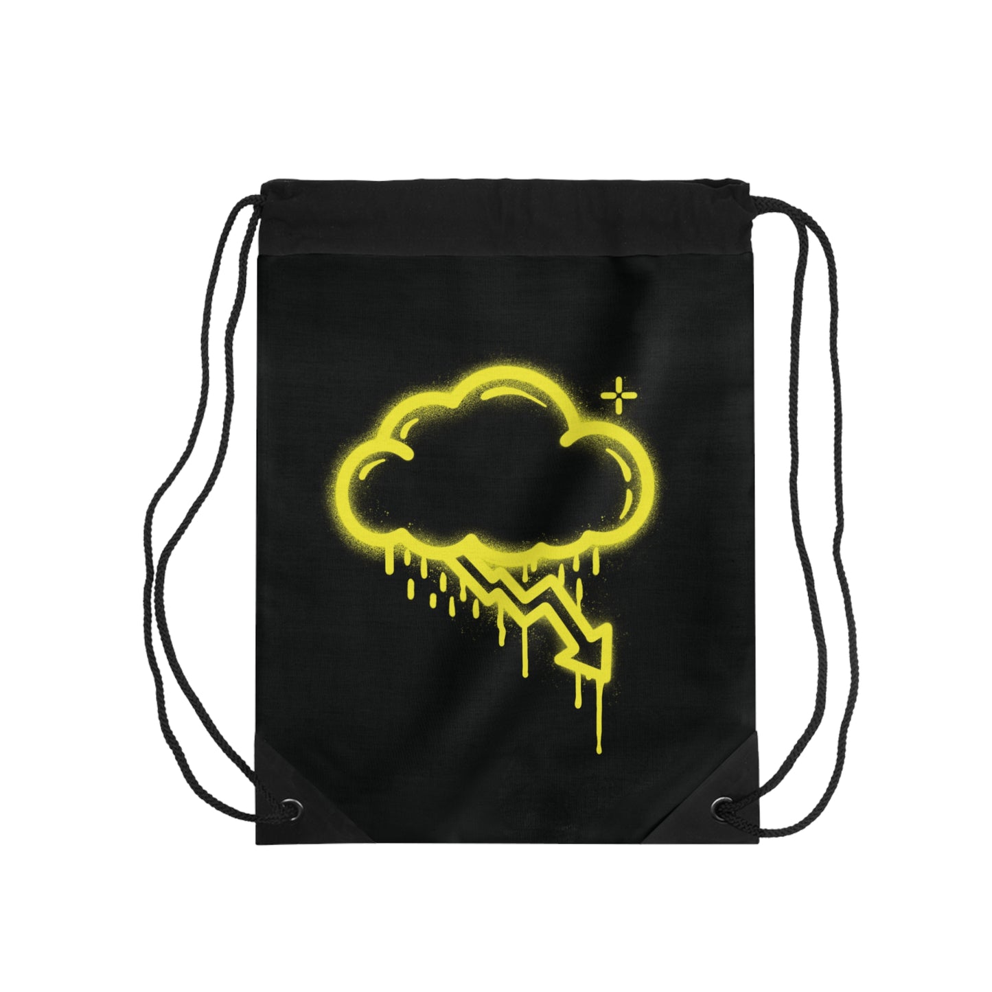 Yellow Graffiti Crash Cloud Bag