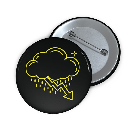 Yellow Crash Cloud Pin