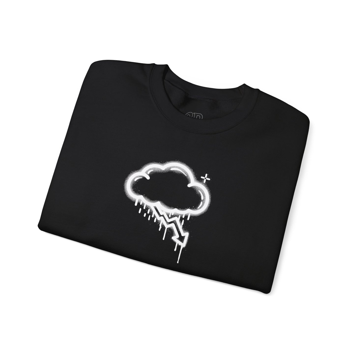 White Graffiti Crash Cloud Crewneck (8 Colors)