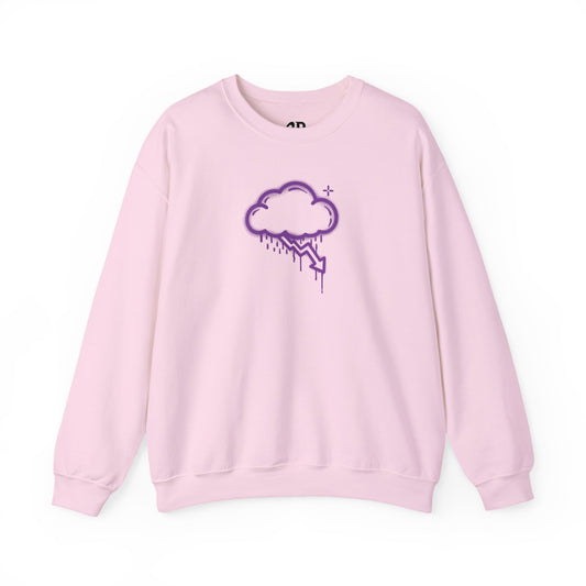 Purple Graffiti Crash Cloud Crewneck (9 Colors)